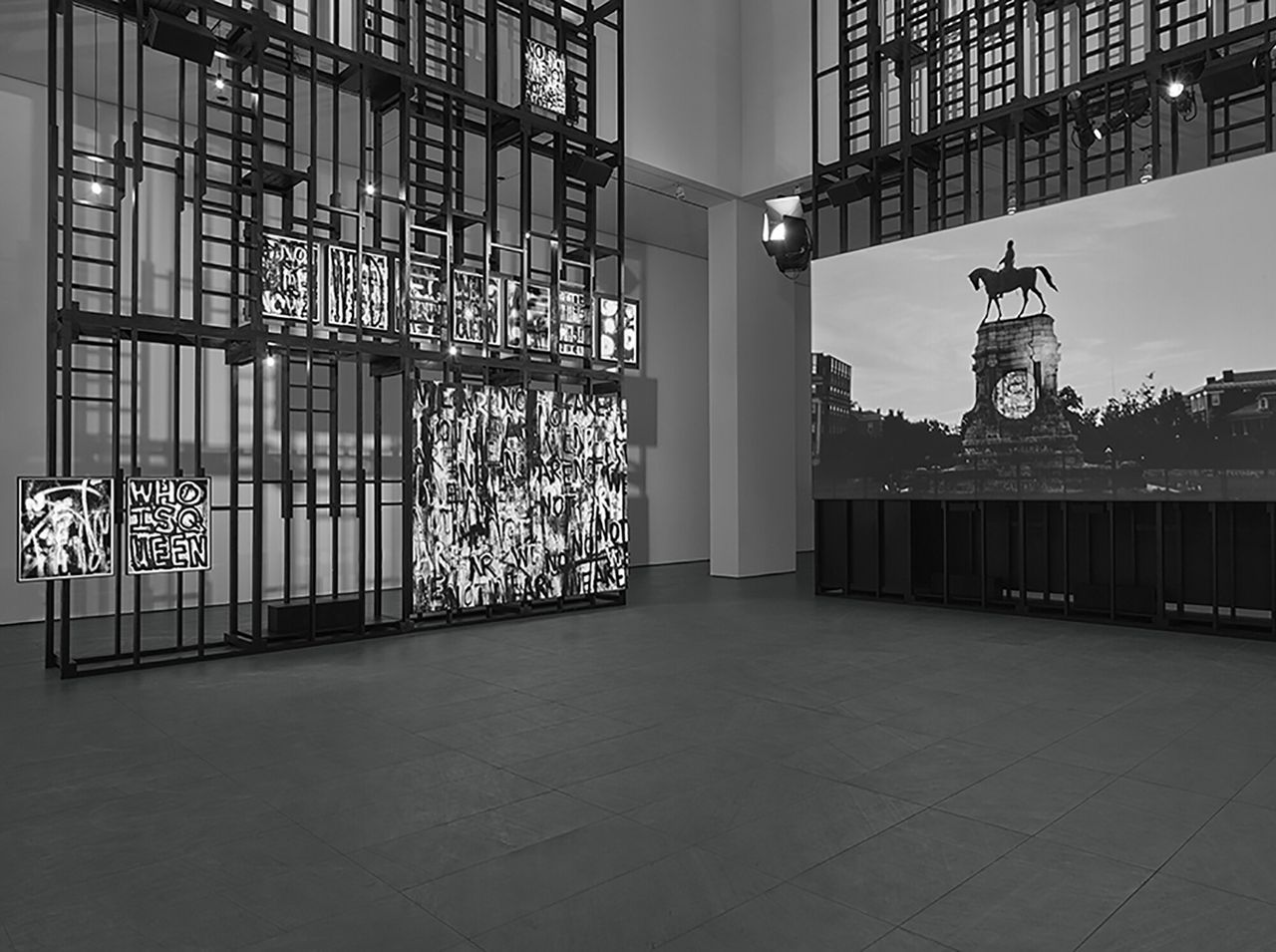 Installation view of Pendleton’s exhibition “Who Is Queen?” (2021) at the Museum of Modern Art in New York. (Courtesy the artist and Pace Gallery)