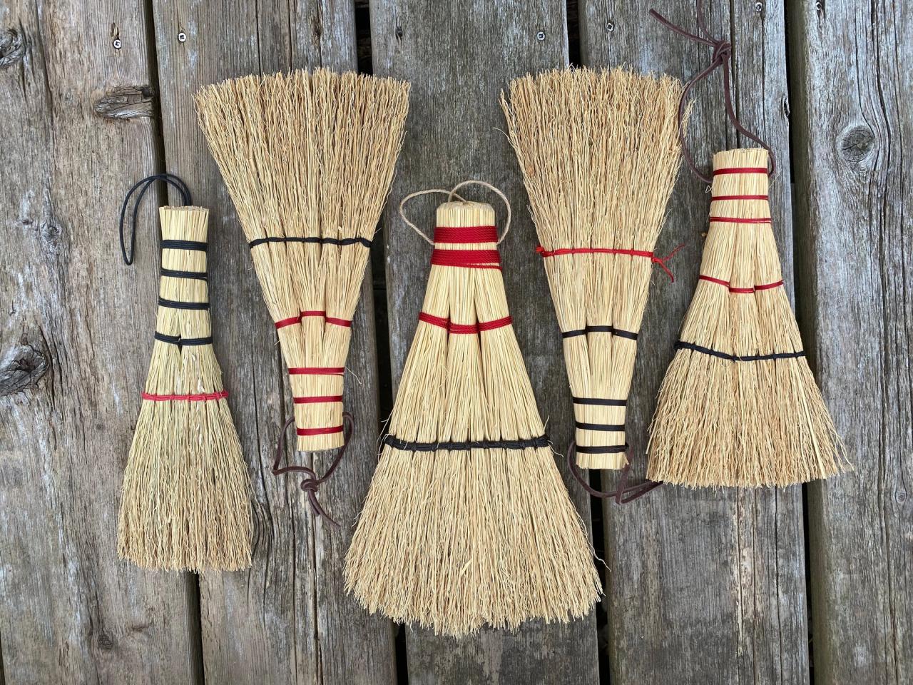 Brooms crafted by Needleman. (Courtesy Deborah Needleman)