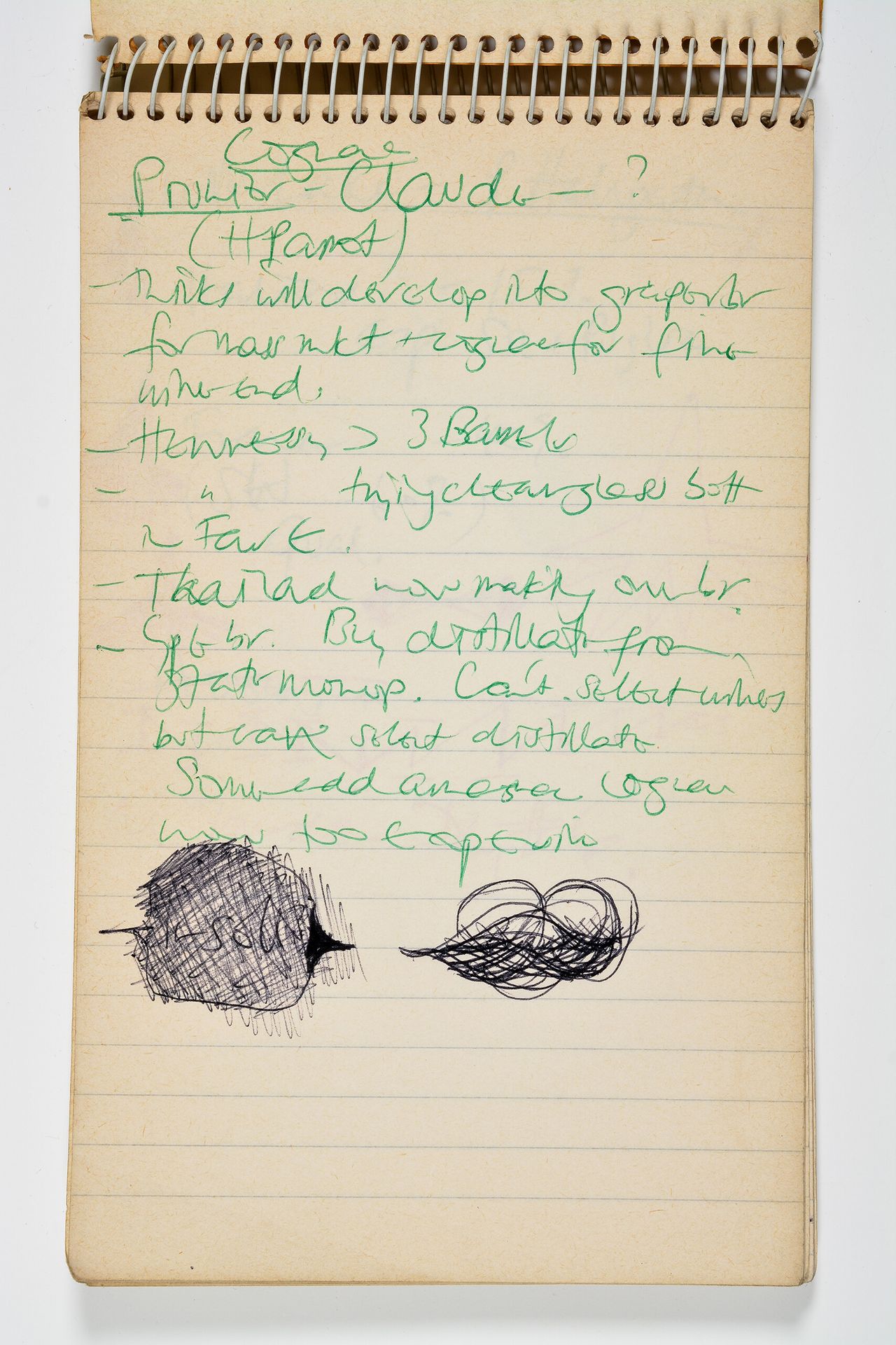 A page of Robinson’s tasting notes. (Courtesy Special Collections, UC Davis Library [Robinson (Jancis) Papers on Wine Writing, D-612])