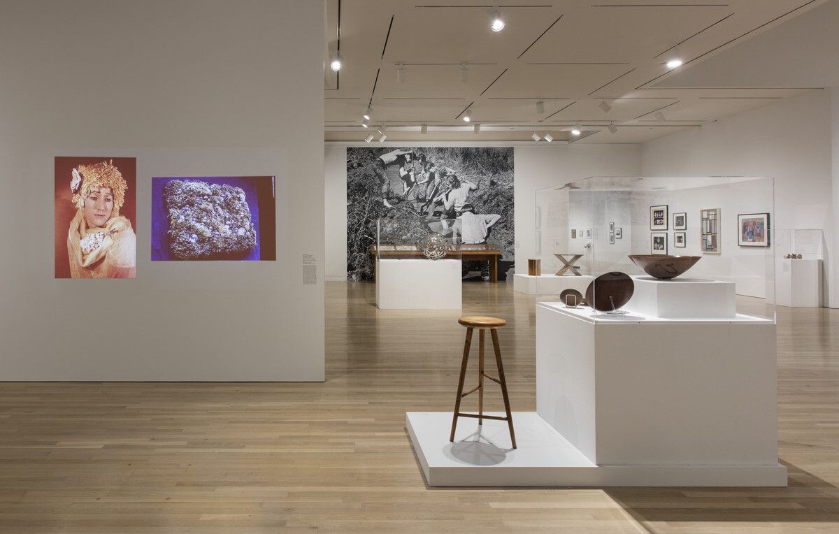 Installation view of “Leap Before You Look: Black Mountain College 1933–1957” (2016) at the Hammer Museum in Los Angeles. (Photo: Brian Forrest. Courtesy the Hammer Museum)
