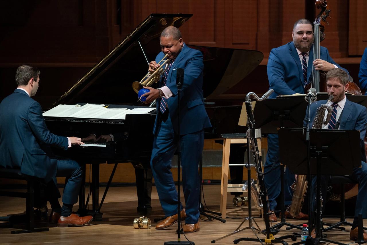 The Jazz at Lincoln Center Orchestra performing during their tour in Europe in 2021. (Photo: Luigi Beverelli, Courtesy Jazz at Lincoln Center)