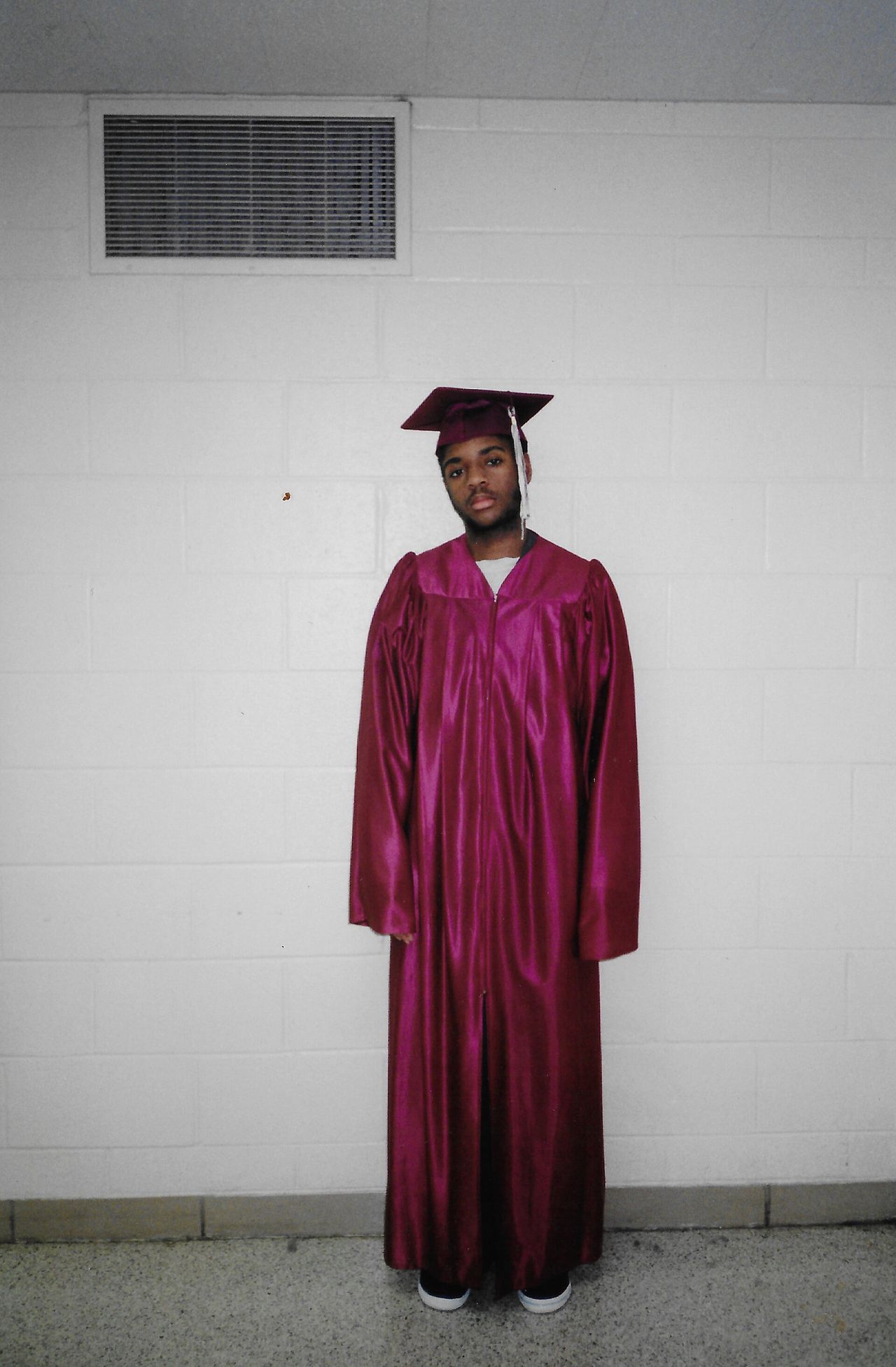 Betts’s high school graduation at Fairfax County Jail in 1997. (Courtesy Reginald Dwayne Betts)