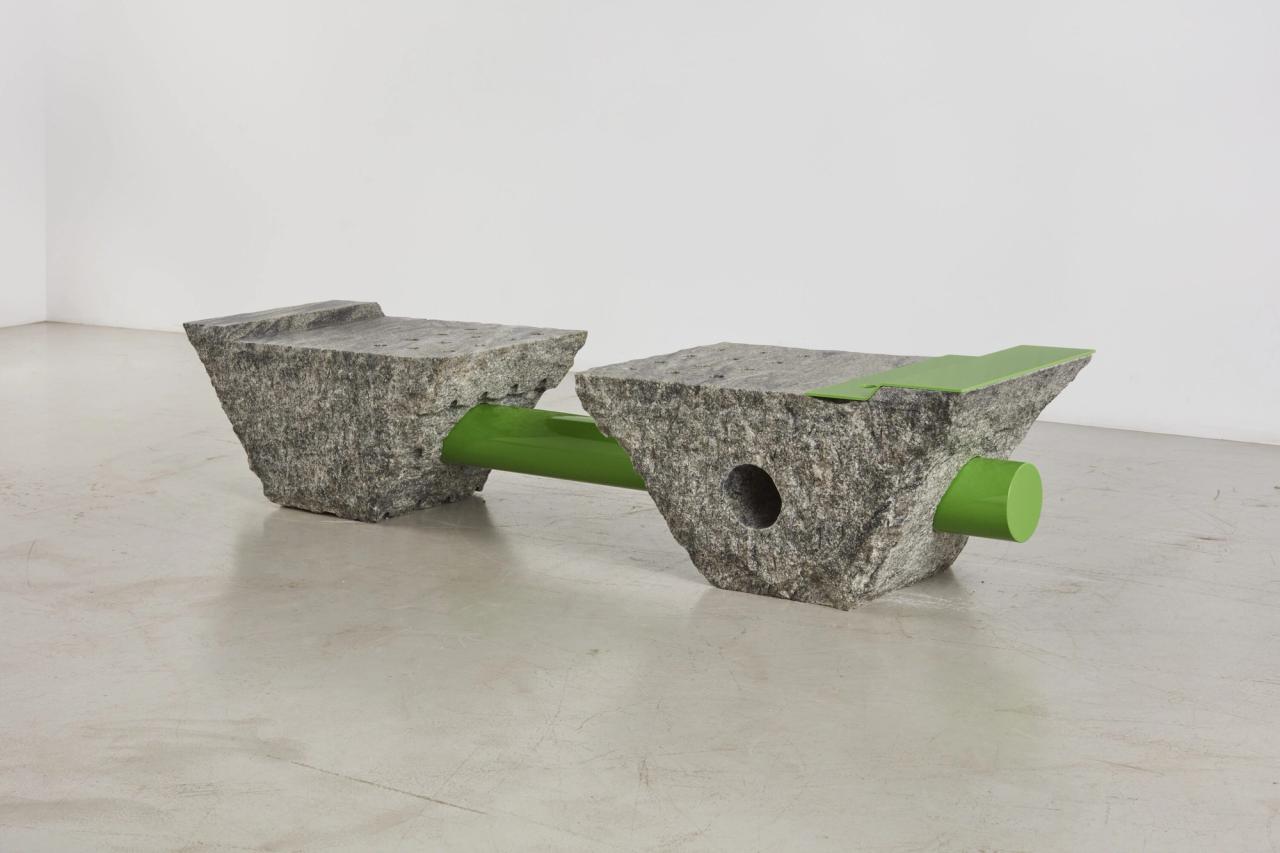 “Slab” (2022) by Samuel Ross. (Photo: Timothy Doyon. Courtesy the artist and Friedman Benda)