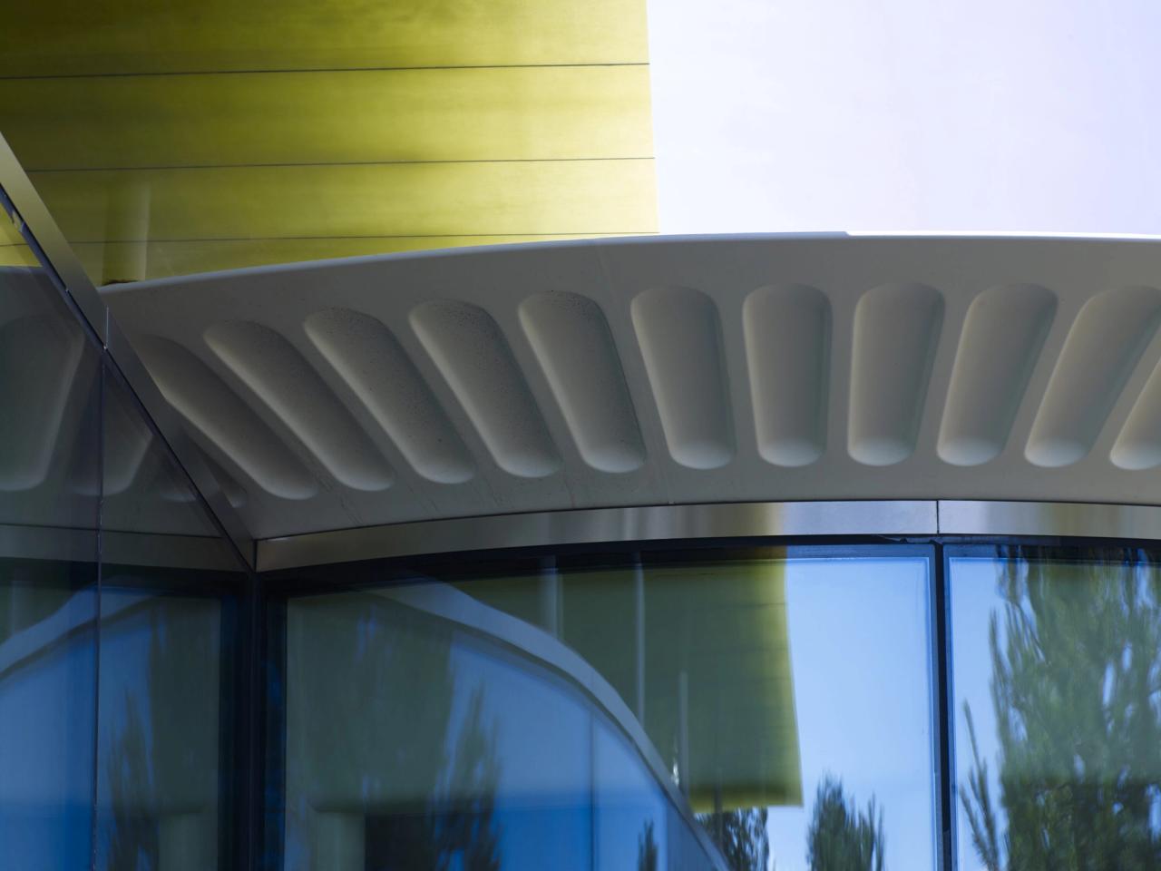 “The Triple Folly” sculpture on the Kvadrat campus in Ebeltoft, Denmark. (Photo: Nic Tenwiggenhorn. Courtesy Kvadrat)