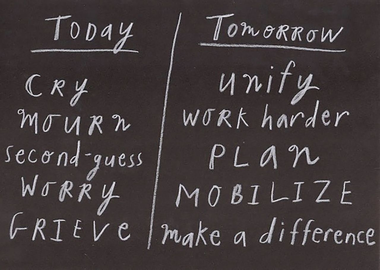 A piece Millman made which was featured in the Fast Company article “What Designers Should Do Now” (2016). (Courtesy Debbie Millman)
