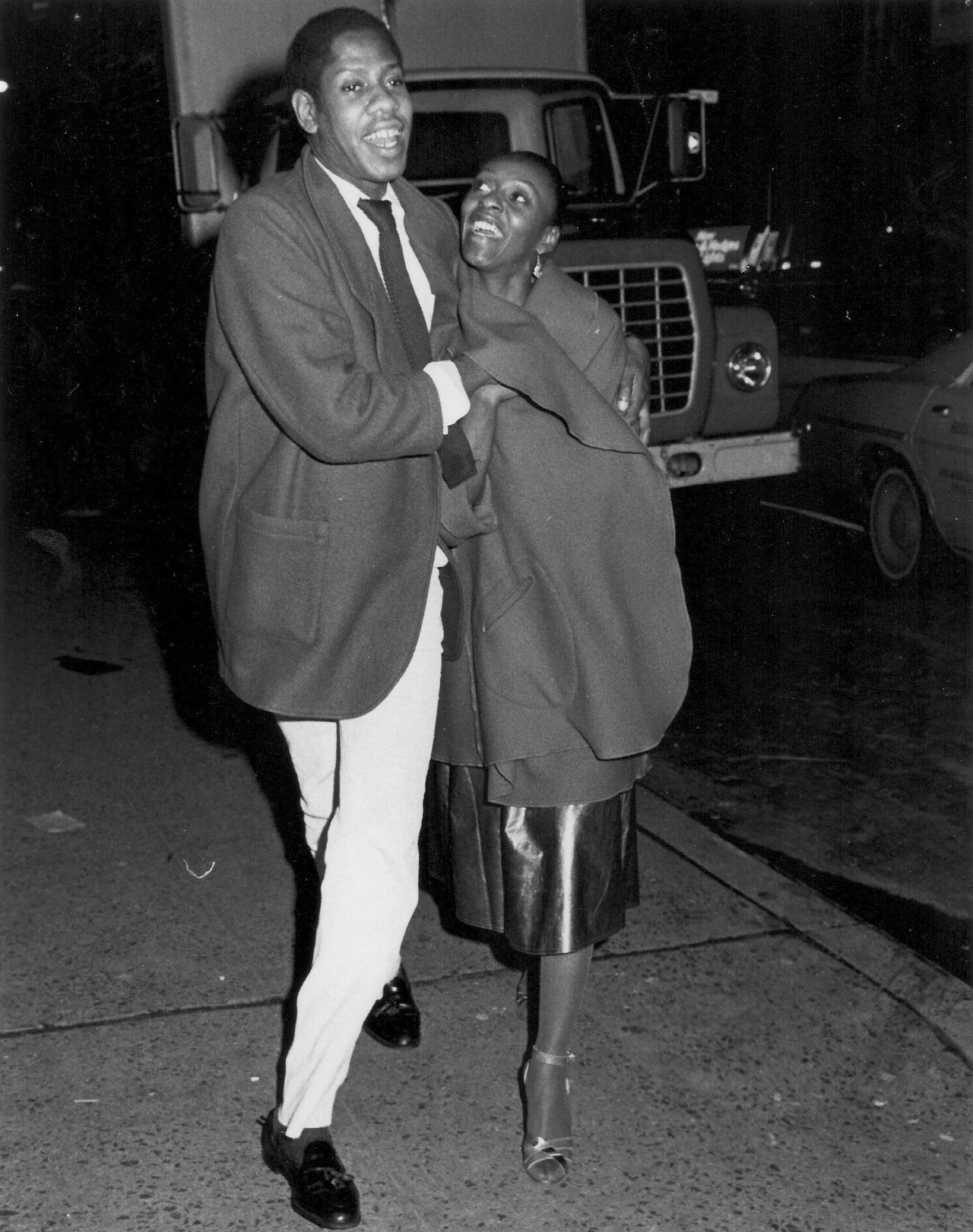 Hardison with the late fashion journalist and stylist André Leon Talley in Paris in 1974. (Courtesy Bethann Hardison)