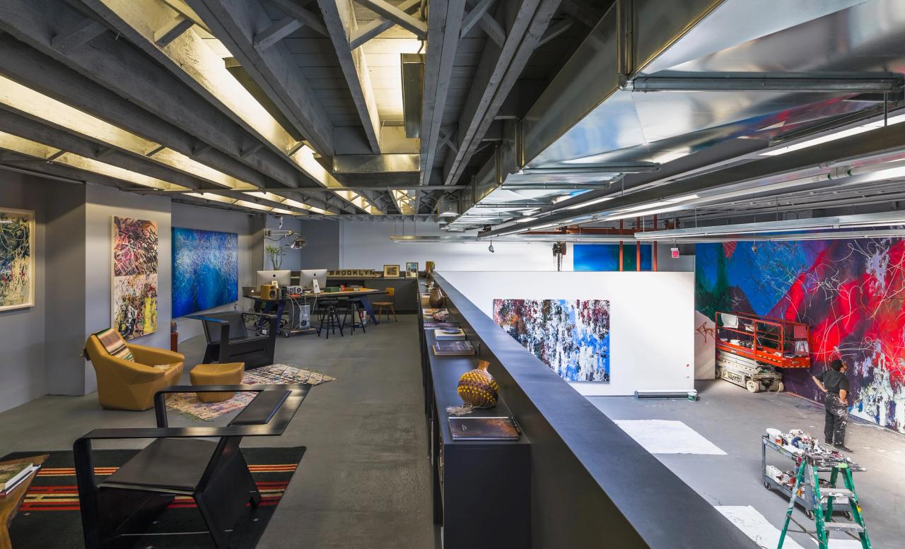Parlá’s studio in Brooklyn, designed by Snøhetta. (Courtesy Snøhetta)