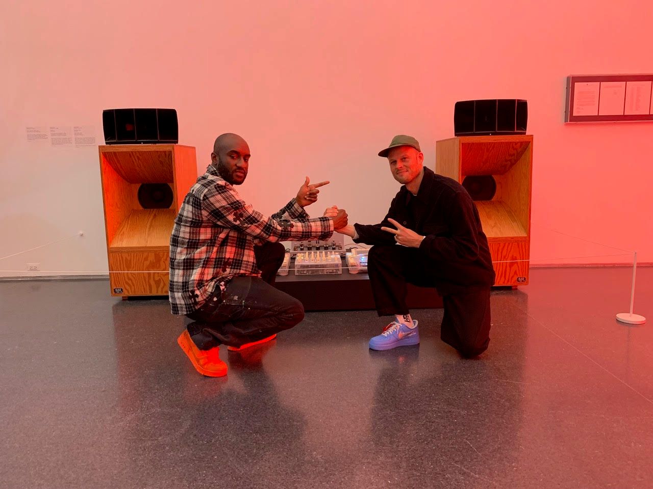 Turnbull with his friend and collaborator, the late fashion designer and entrepreneur Virgil Abloh. (Courtesy Devon Turnbull)