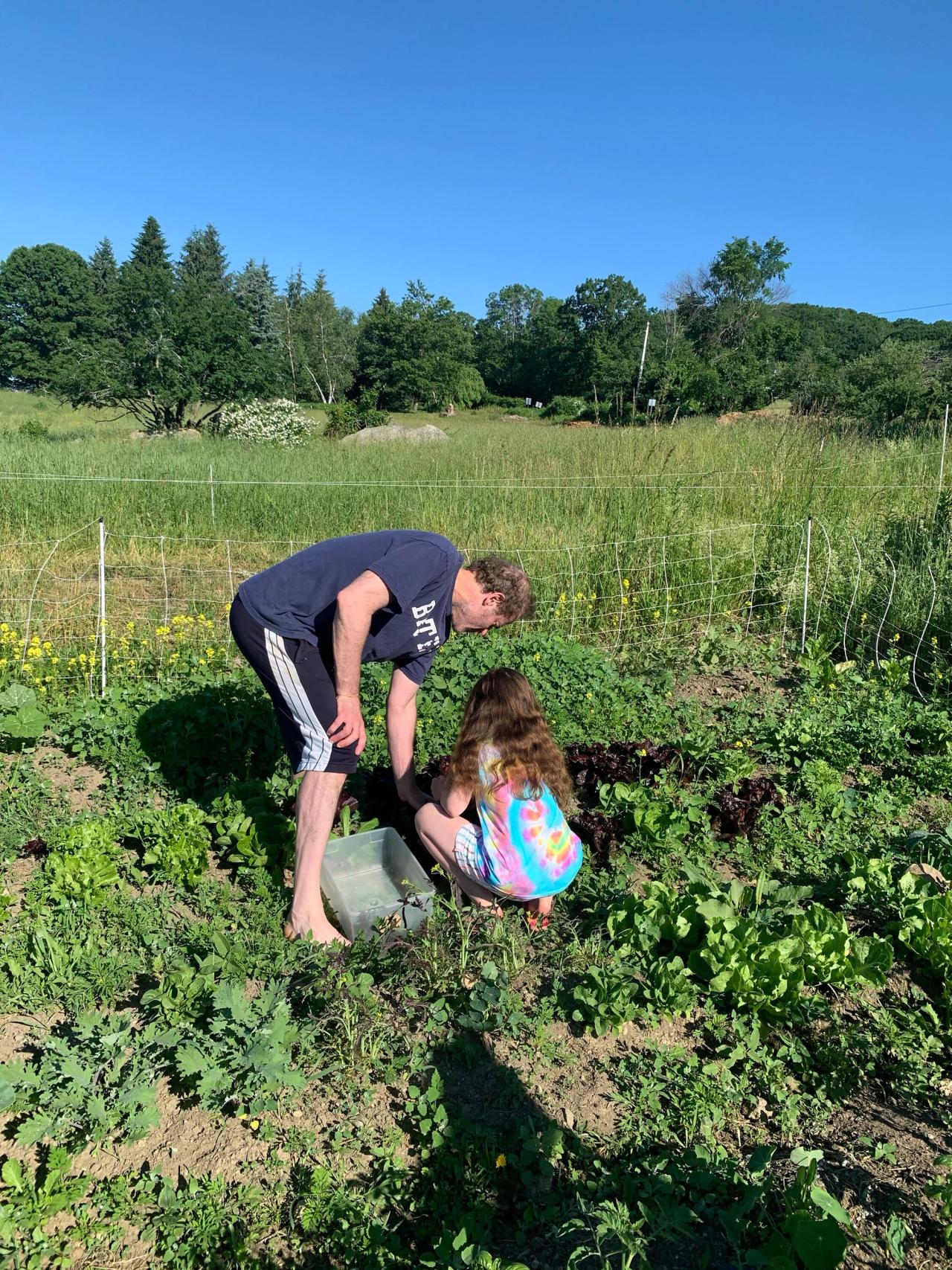 Barber with his family at Blue Hill Farm. (Courtesy Dan Barber)