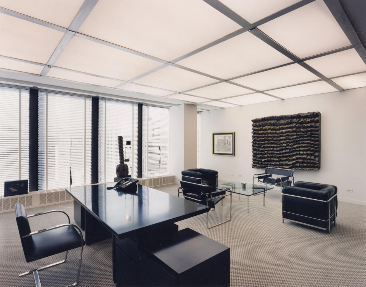 Selldorf's design for the office of Daimler-Benz in the Seagram Building in 1997. (Courtesy Selldorf Architects)