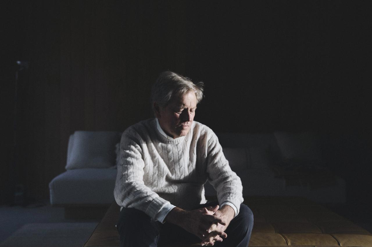 Pawson at his Home Farm in Oxfordshire, England, photographed after the recording of this episode of Time Sensitive. (Photo: Suzie Howell for The Slowdown)