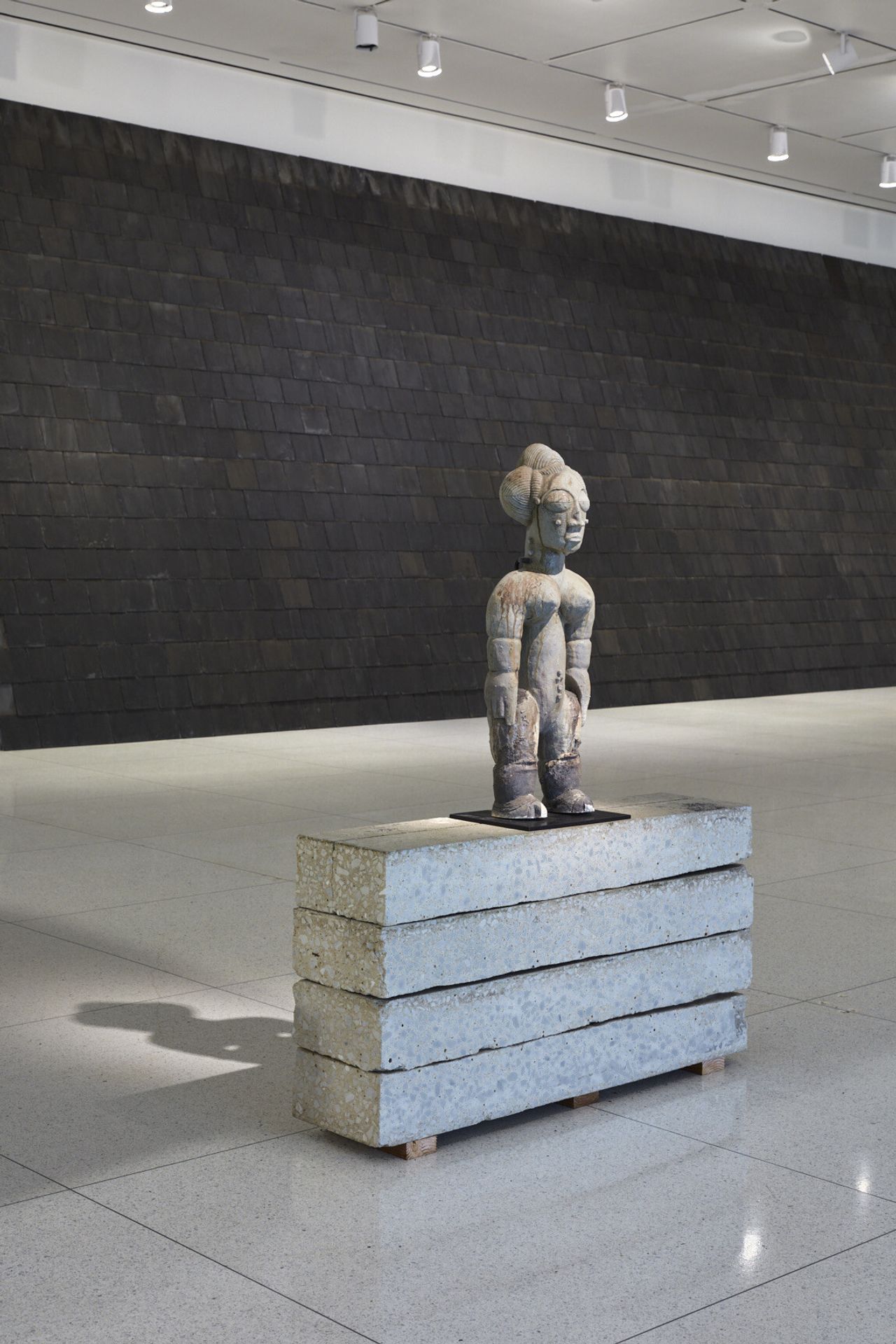 A gallery view of the “Unto Thee” exhibition at the University of Chicago’s Smart Museum of Art. (Photo: Sara Pooley/Courtesy of Smart Museum and Theaster Gates Studio)