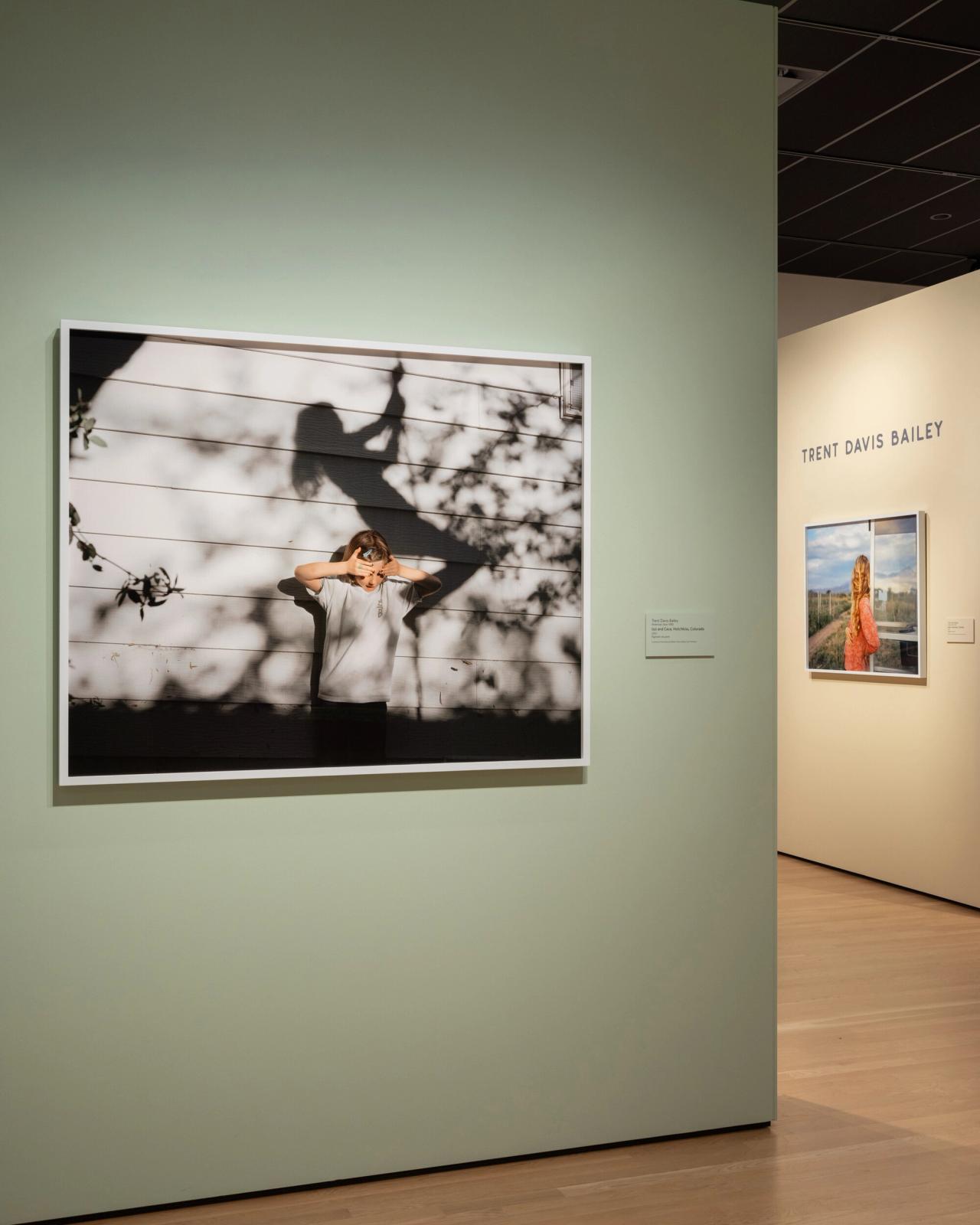 Installation image of Bailey’s solo exhibition “Personal Geographies” (2023) at the Denver Art Museum. (Courtesy Trent Davis Bailey)