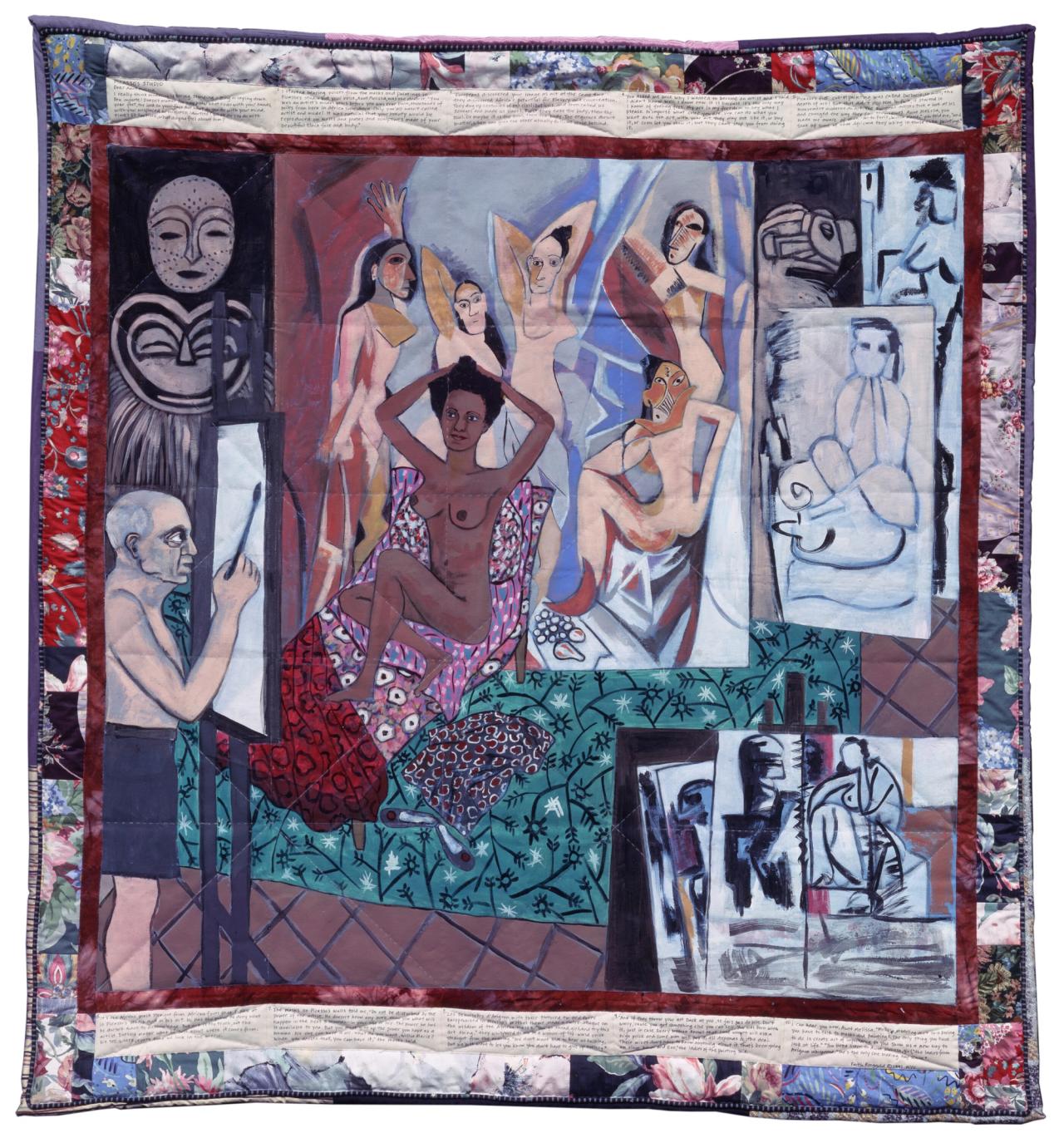 “Picasso’s Studio: The French Collection Part I, #7” by Faith Ringgold. (Courtesy the New Museum)
