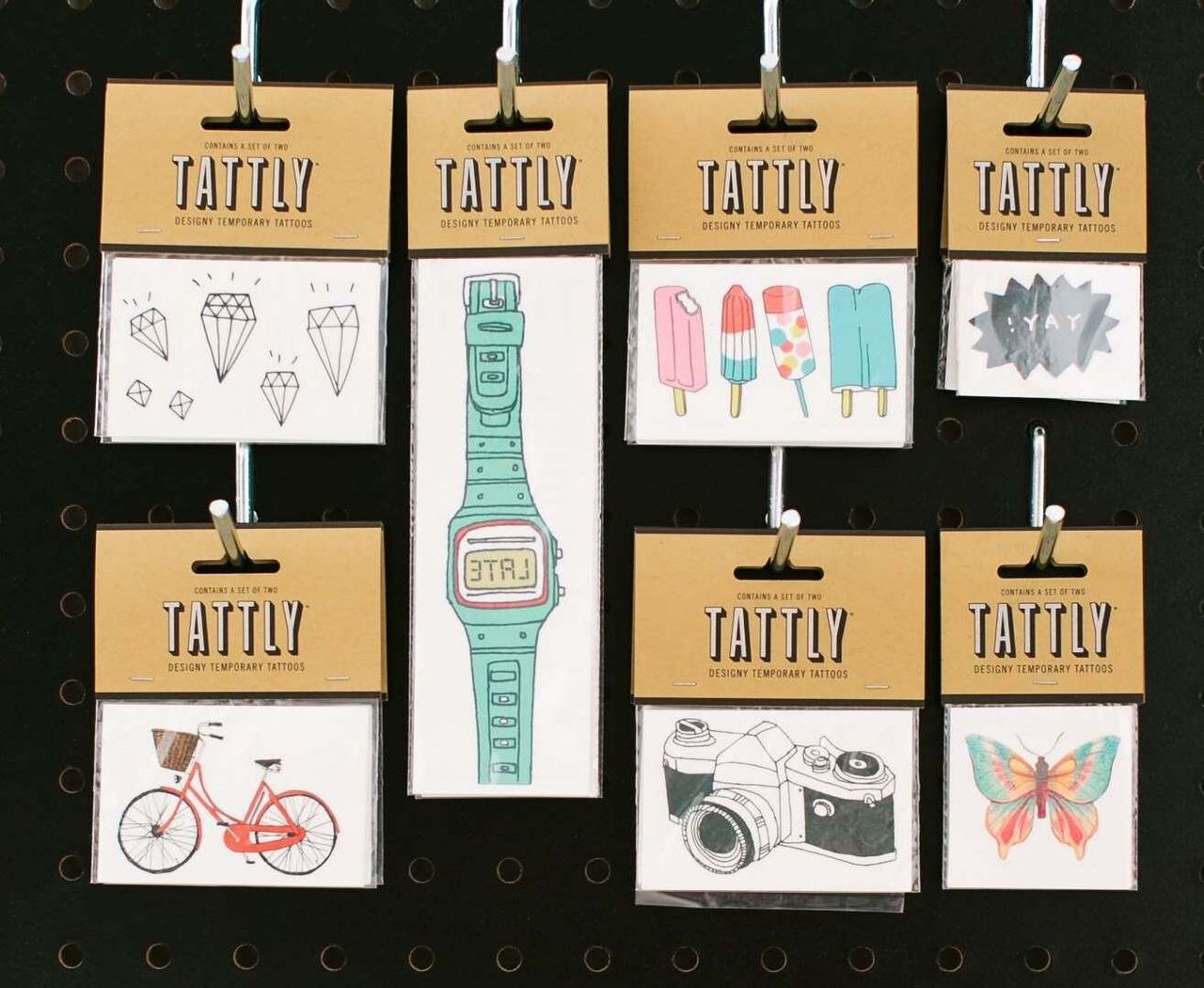 Tattly packaging and designs. (Courtesy Tina Roth Eisenberg)