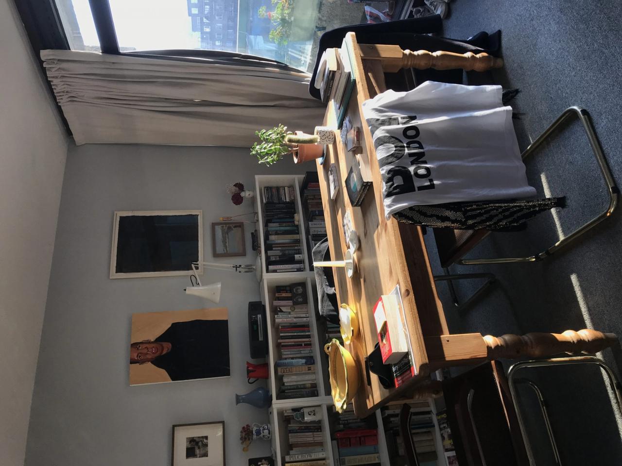 Laing’s apartment in the Barbican. (Courtesy Olivia Laing)