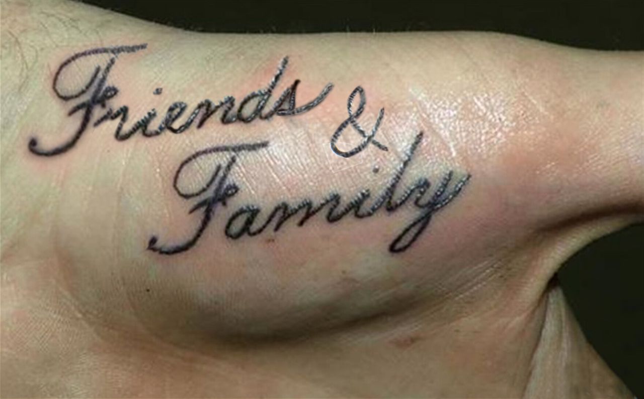 The invitation for Schachter’s 2012 exhibition “Friends & Family” at the Rove gallery in London. (Courtesy Kenny Schachter)