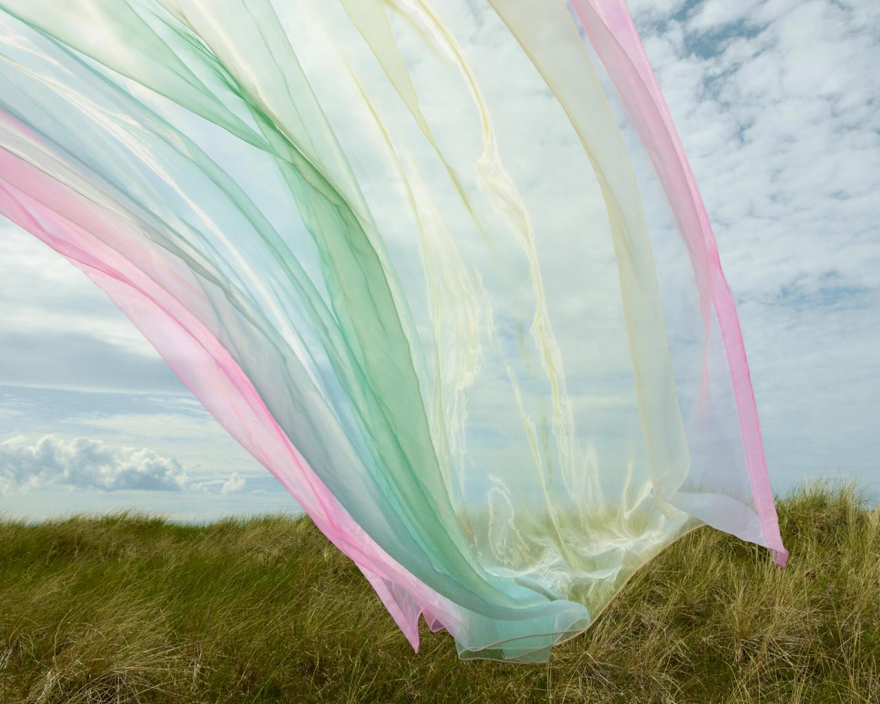 A curtain fabric from Saville’s Technicolour collection with Kvadrat. (Courtesy Kvadrat)