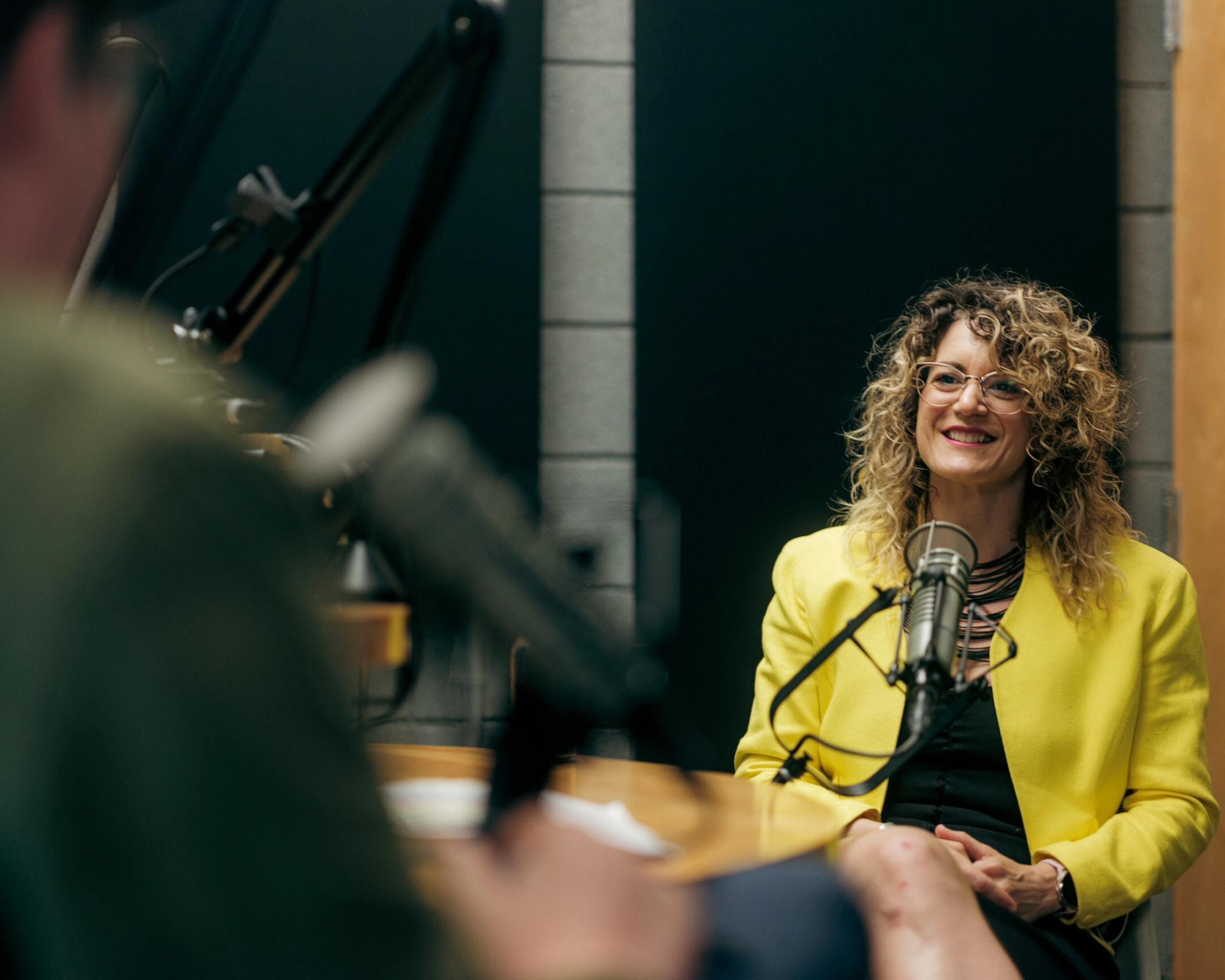 Walker and Spencer Bailey in conversation in a studio at the Aspen Institute in Aspen, Colorado, during the Aspen Art Museum’s inaugural AIR festival. (Photo: Benjamin Rasmussen)