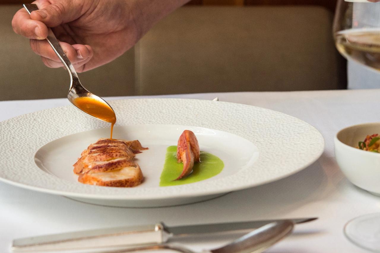 Le Bernardin’s baked lobster. (Photo: Daniel Krieger. Courtesy Le Bernardin)