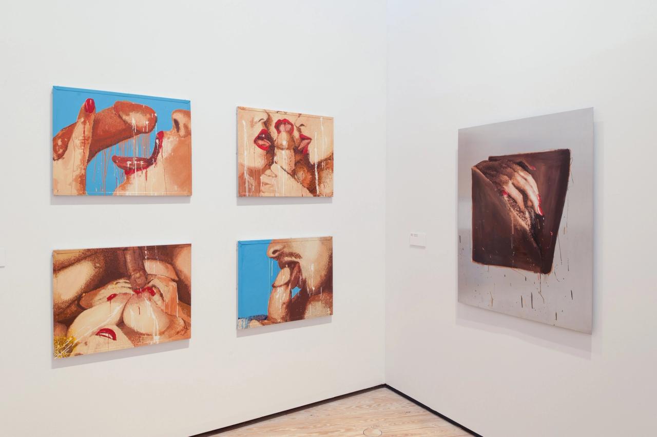 Installation view of Minter’s “Pretty/Dirty” exhibition at the Contemporary Arts Museum Houston. (Photo: Daniel Ortiz. Courtesy Contemporary Arts Museum Houston)