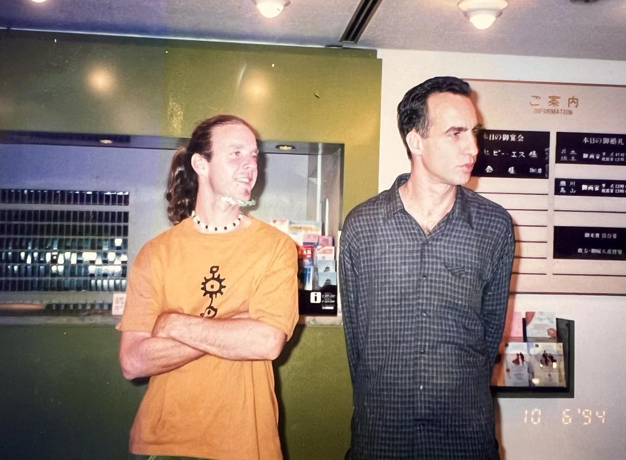 Martin on tour with John Lurie in Japan. (Courtesy Billy Martin)