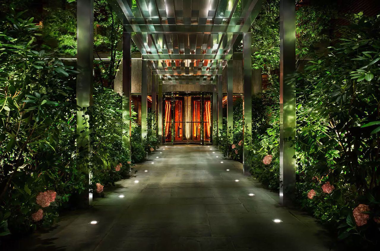 The entrance of the Public Hotel in New York City. (Courtesy Ian Schrager Company)