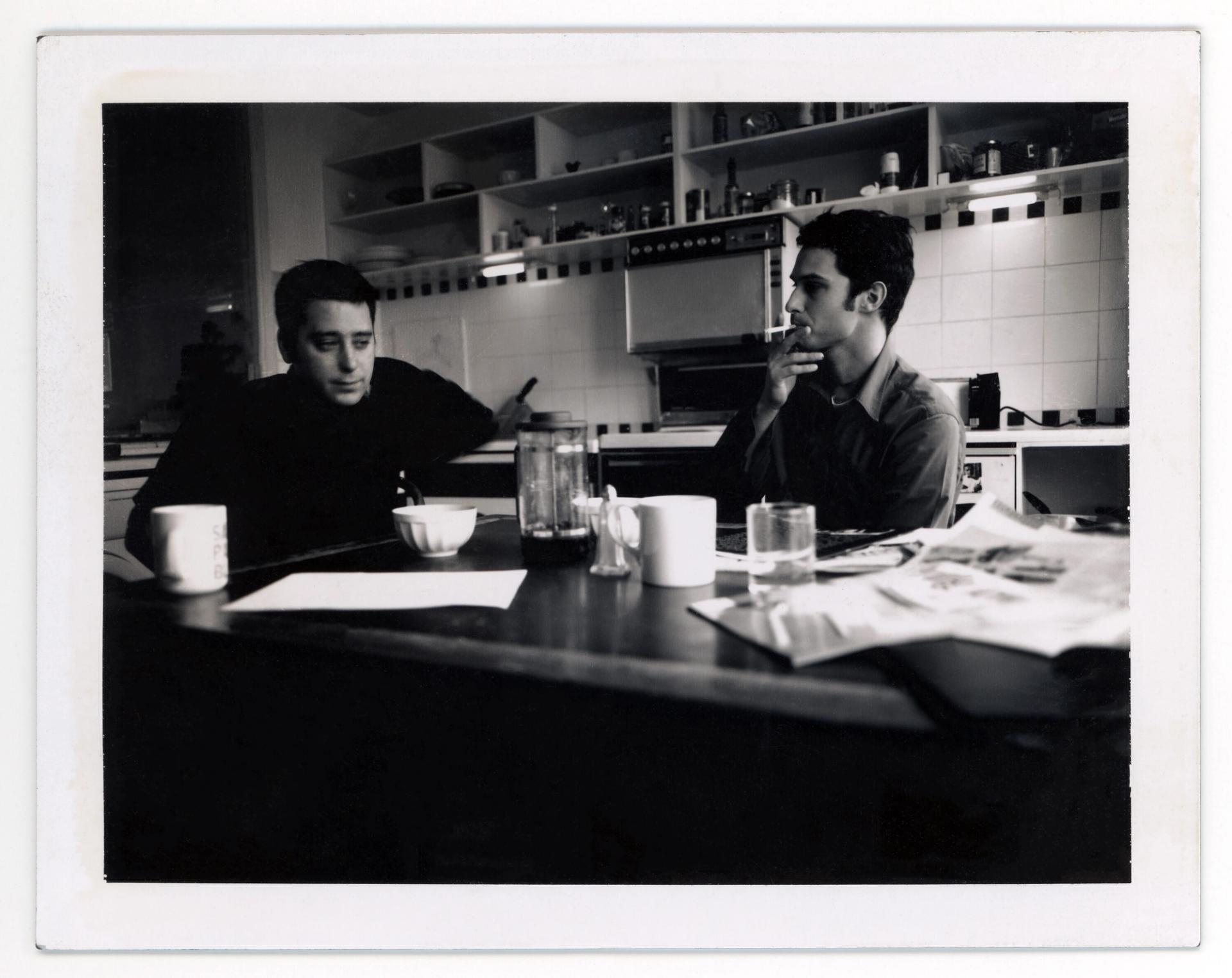 Osgerby, left, and Edward Barber at Trellick Tower in London in 1995.(Photo: Jean-Louis Batt)