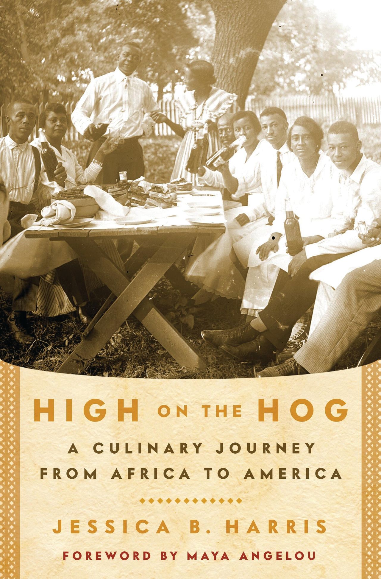 Cover of High on the Hog: A Culinary Journey from Africa to America (2011) by Jessica B. Harris. (Courtesy Bloomsbury)