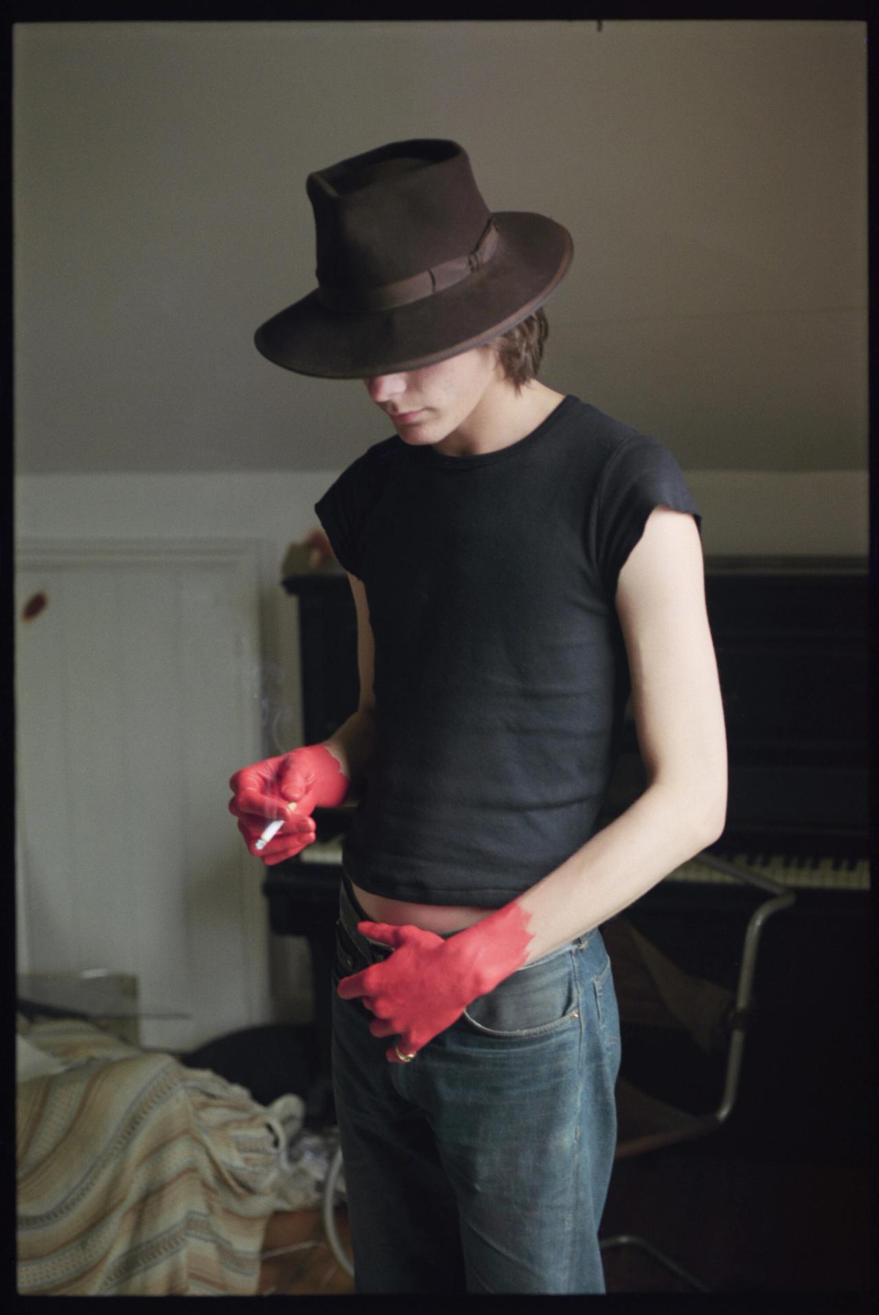 Red-Handed (1971) by Jamie Nares. (Photo: Elizabeth Blake. Courtesy Kasmin Gallery)