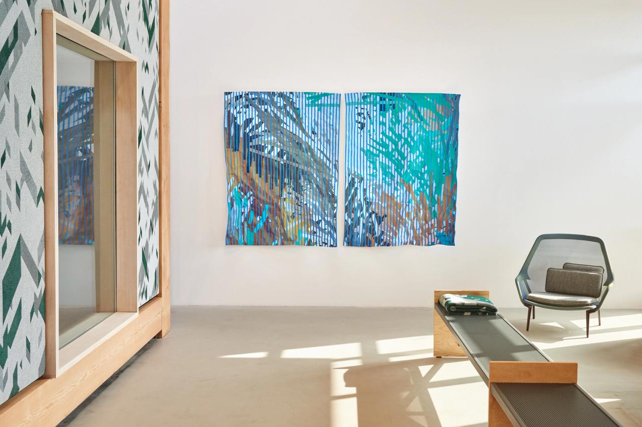 Kvadrat’s Los Angeles showroom, built on a concept that Ronan and Erwan Bouroullec created for Kvadrat’s flagship showrooms in Copenhagen and Stockholm. (Courtesy Kvadrat)