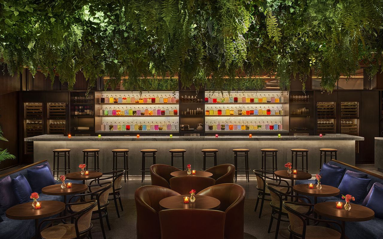 View of Cantina & Pisco Bar at the Public hotel in New York City. (Courtesy Ian Schrager Company)