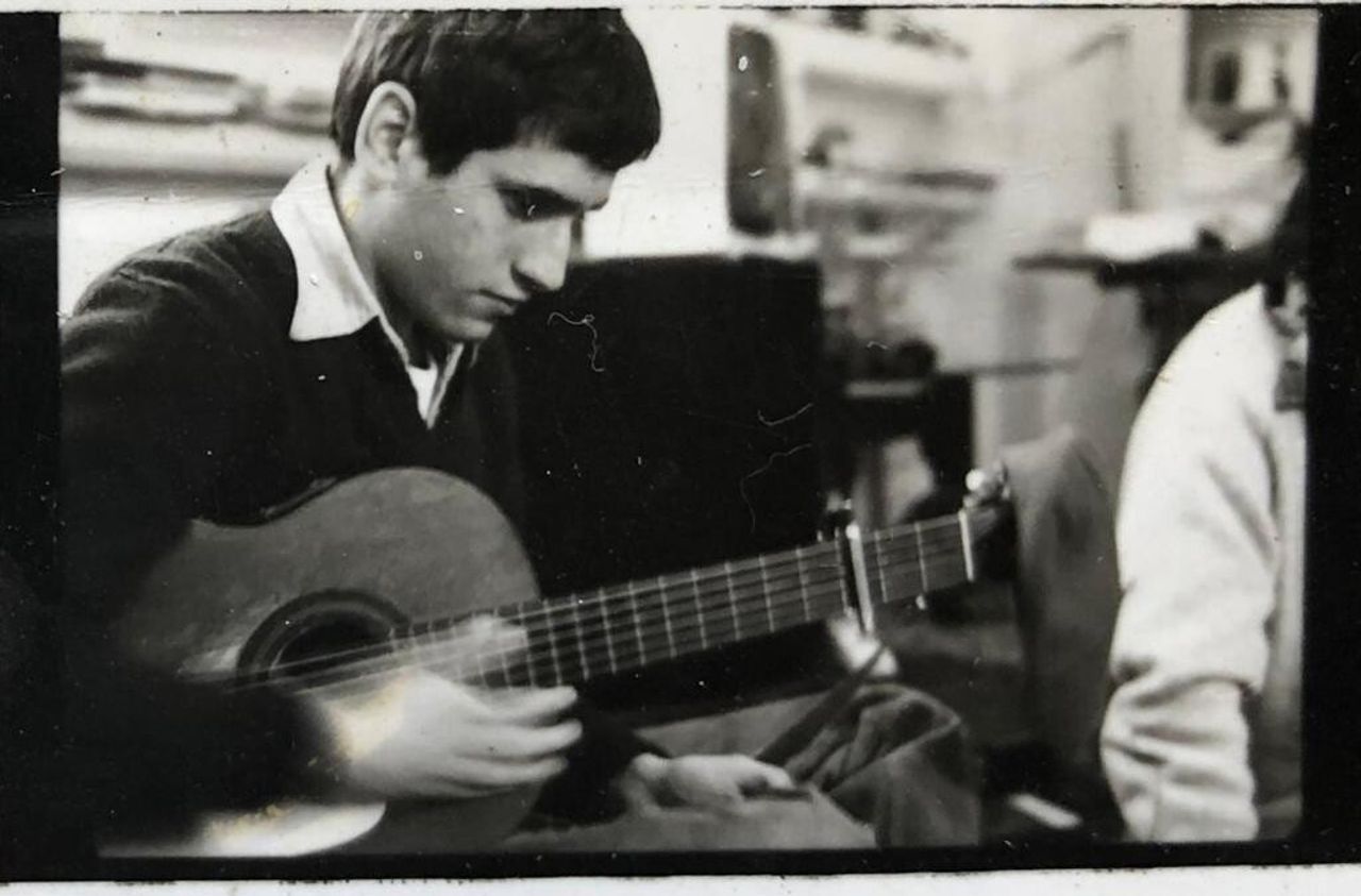 Broza at age 19 upon returning to Israel. (Courtesy David Broza)