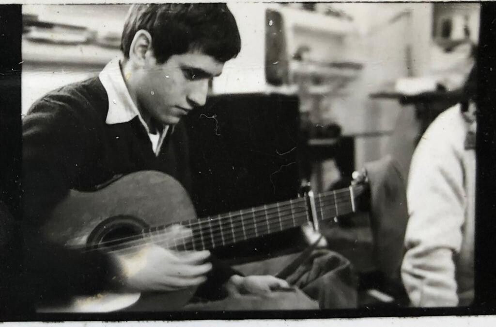 Broza at age 19 upon returning to Israel. (Courtesy David Broza)