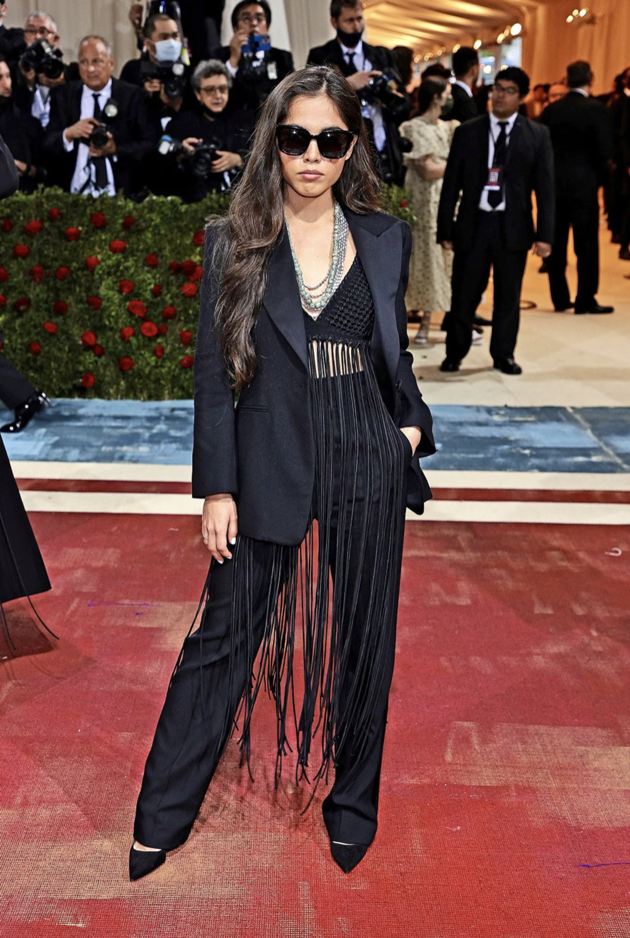 Bastida wearing Gabriela Hearst at the May 2022 Met Gala. (Courtesy Gabriela Hearst)