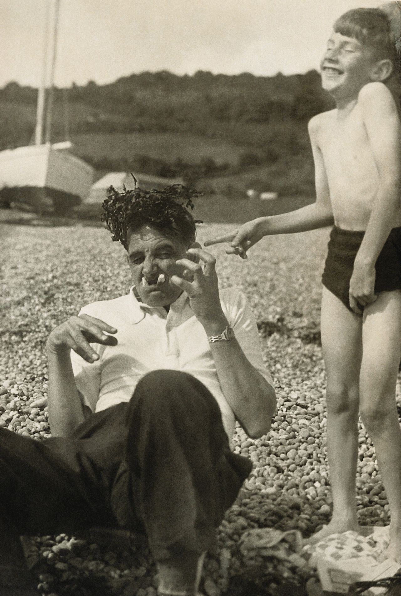 Smith as a child with his father. (Courtesy Paul Smith)