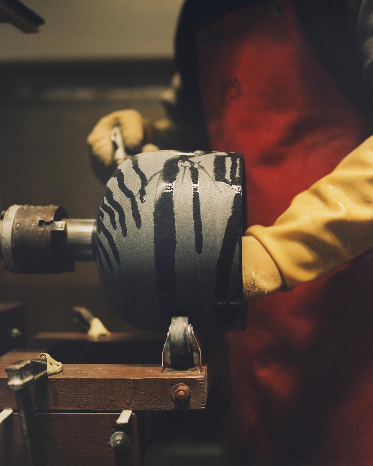 A handcrafted Hecate lamp (2019) for Hermès. (Photo: Jeff Bourdreau)