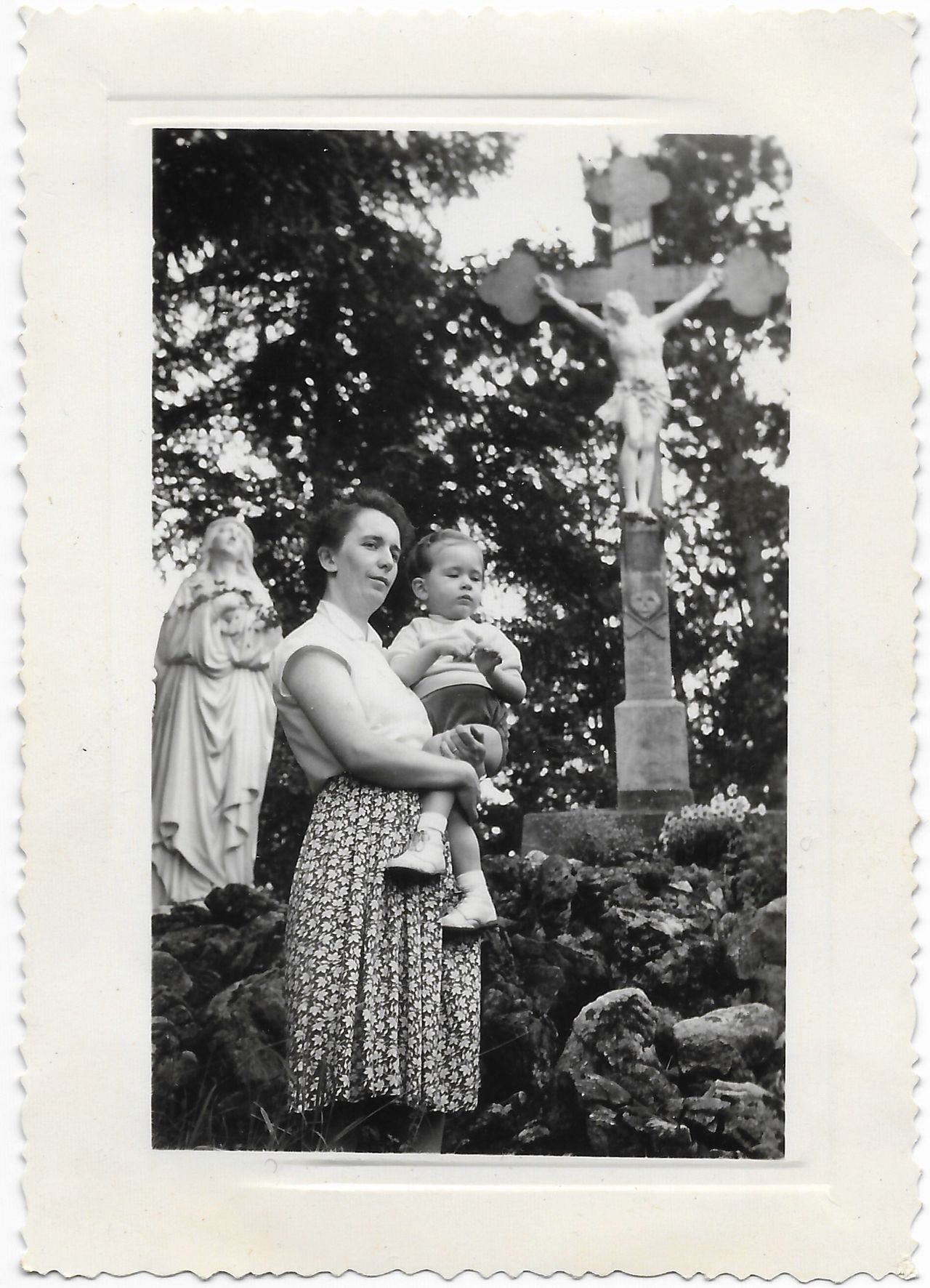 Sante as a small child with her mother. (Courtesy Lucy Sante)