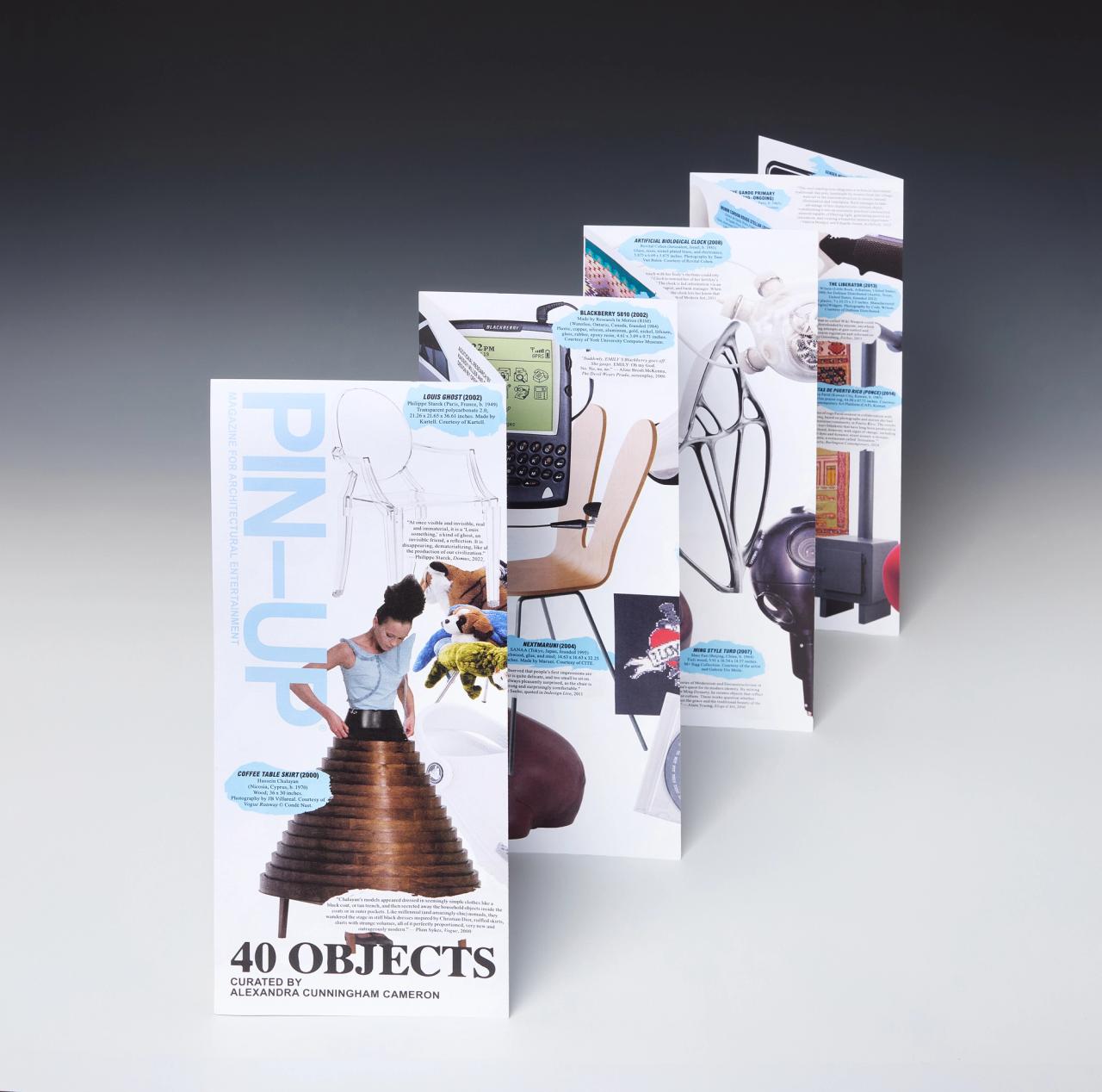 PIN–UP’s “40 Objects” pamphlet, curated by Alexandra Cunningham Cameron for Issue 40. (Courtesy PIN–UP)