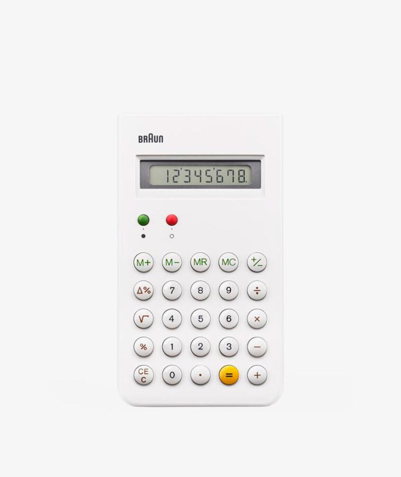 The Braun ET66 calculator, first designed by Dieter Rams in 1981. (Courtesy Braun)