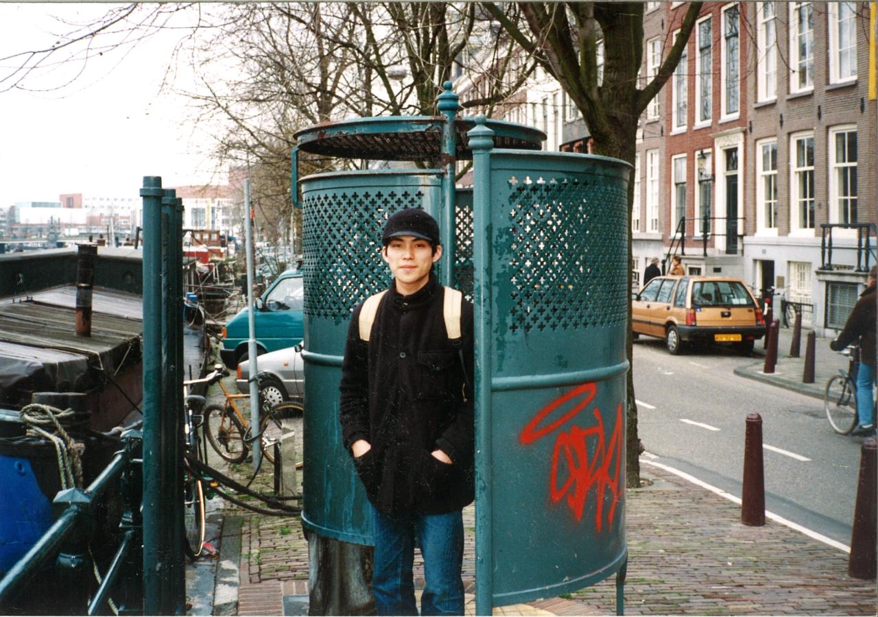 Shigematsu in Amsterdam during his student years at Berlage Institute. (Courtesy OMA New York)