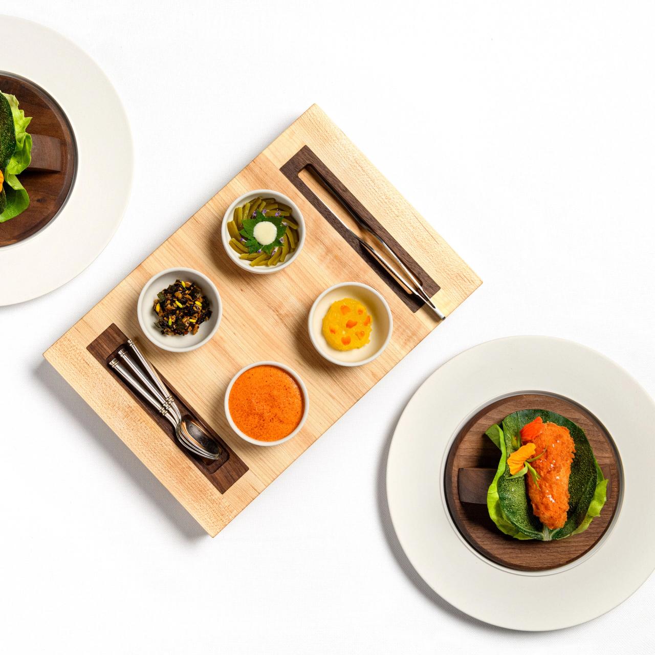 “Fried Pepper with Swiss Chard” from Eleven Madison Park’s summer tasting menu.(Courtesy Daniel Humm)