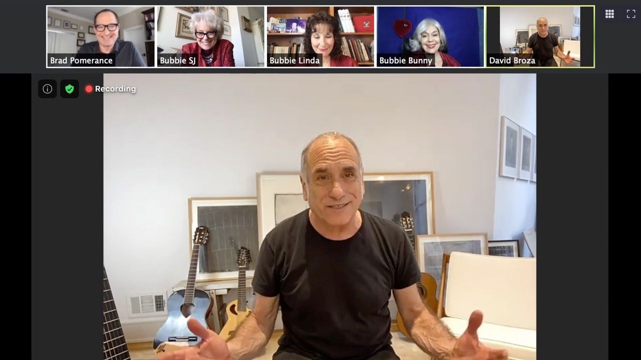 A Zoom concert Broza held in June 2020. (Courtesy David Broza)