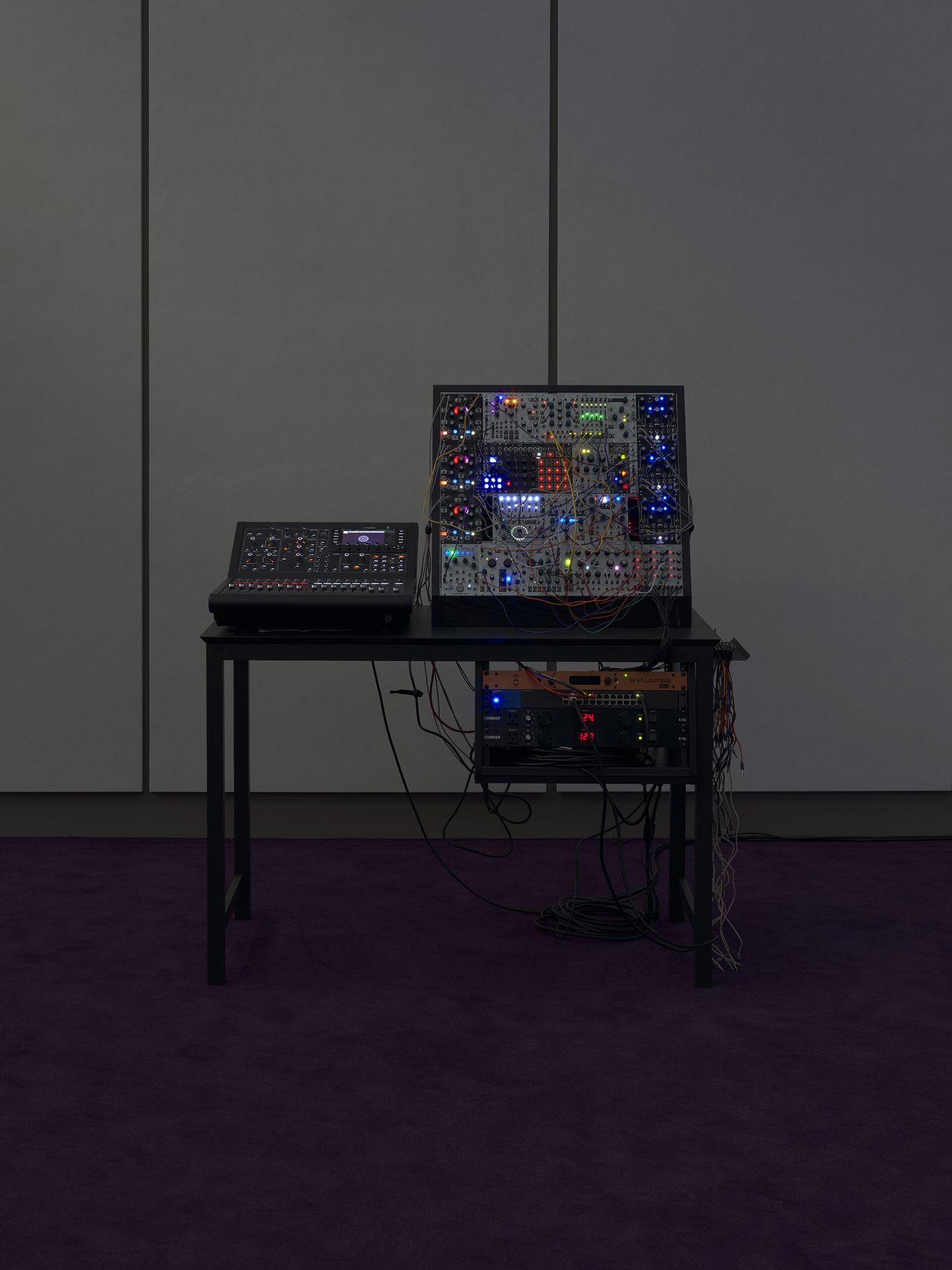 A sound board in a musuem.