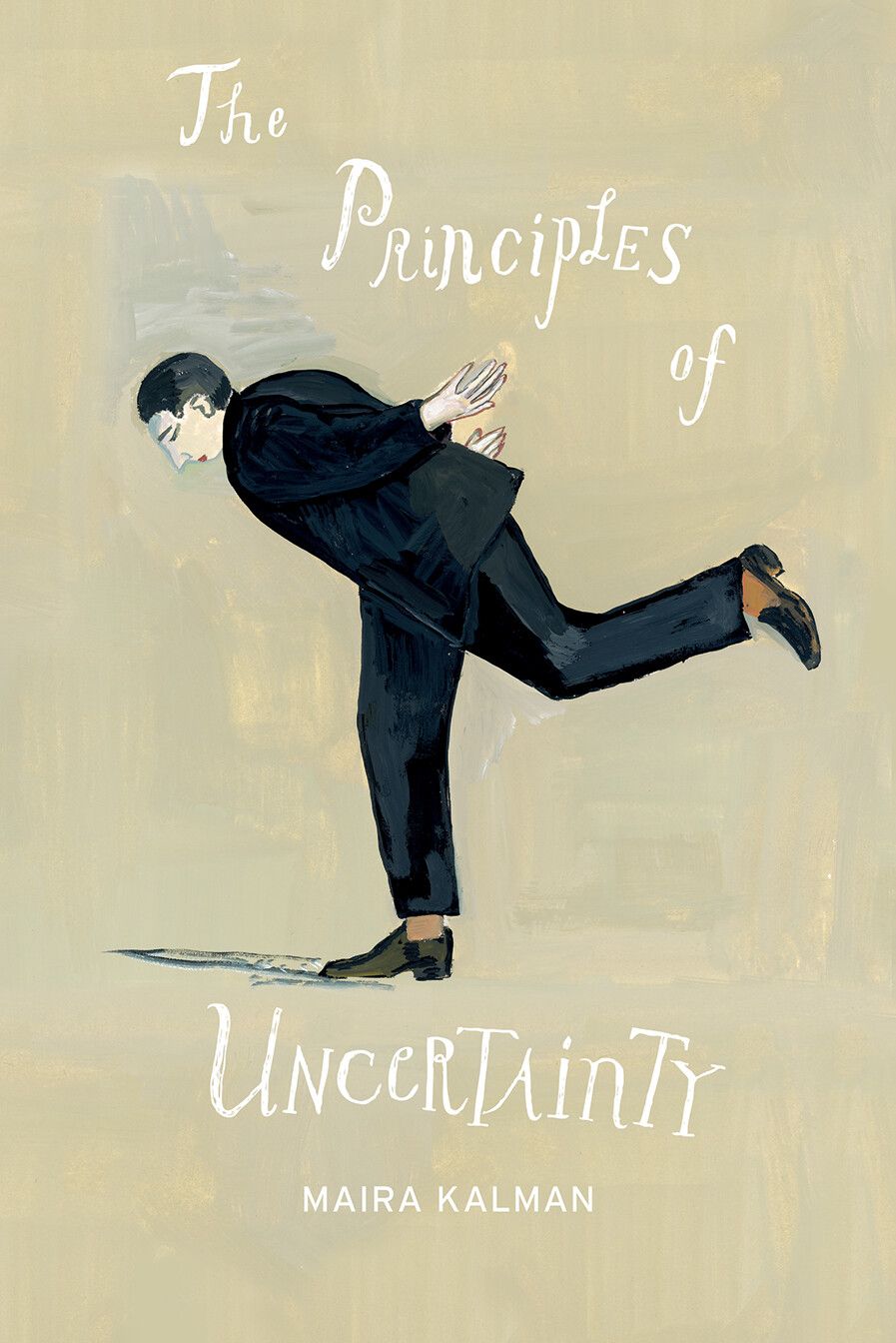 Illustrated book cover of man tripping