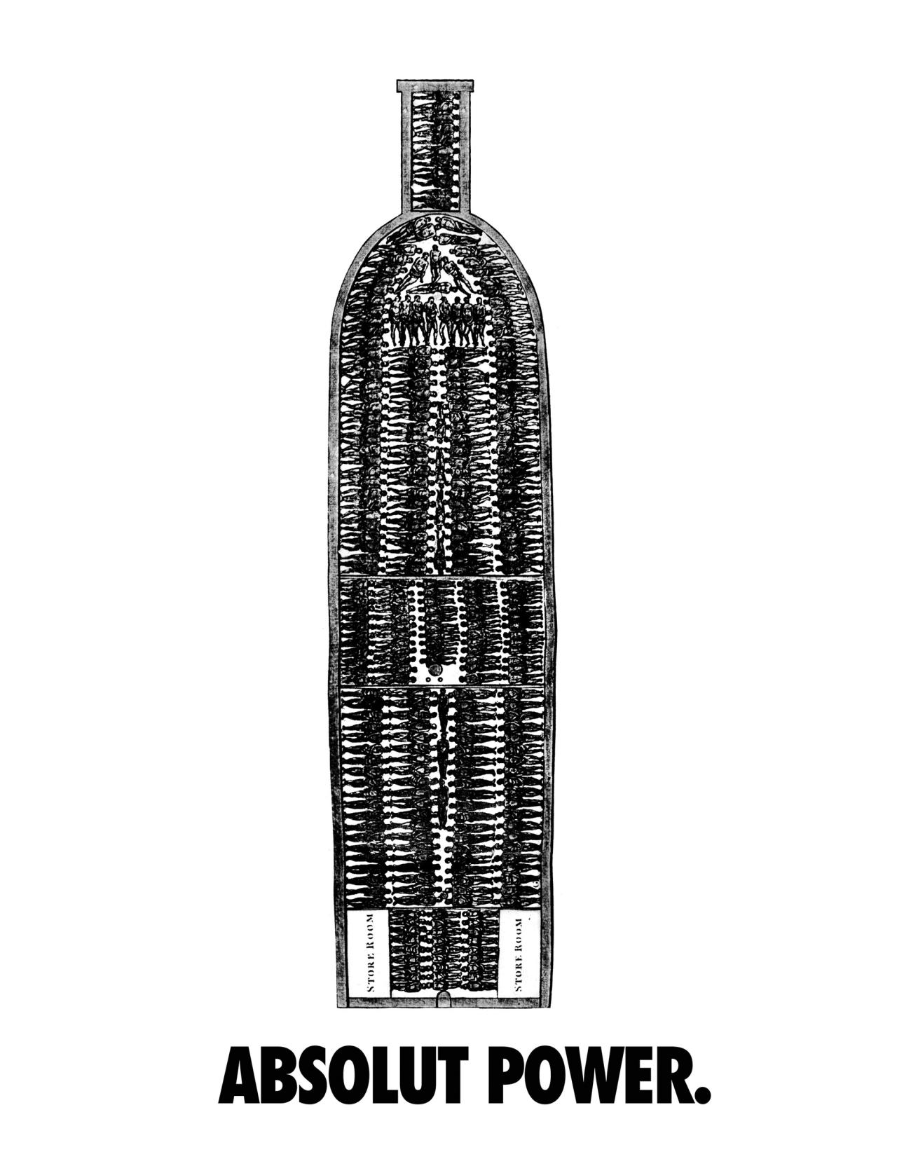 “Absolut Power” (2003) by Hank Willis Thomas. (Courtesy the artist)