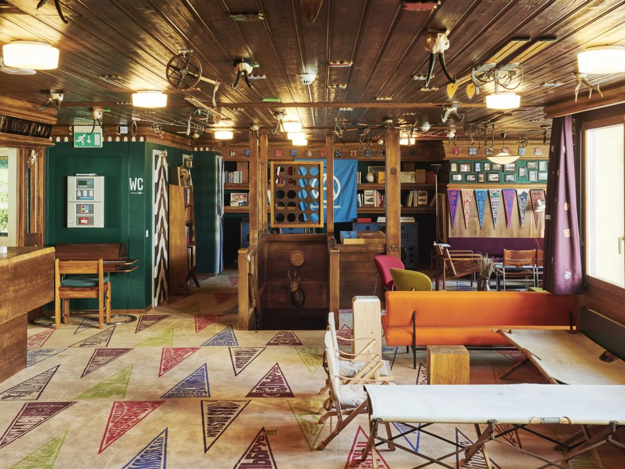 A public area at Hotel Drei Berge. (Courtesy Ramdane Touhami)