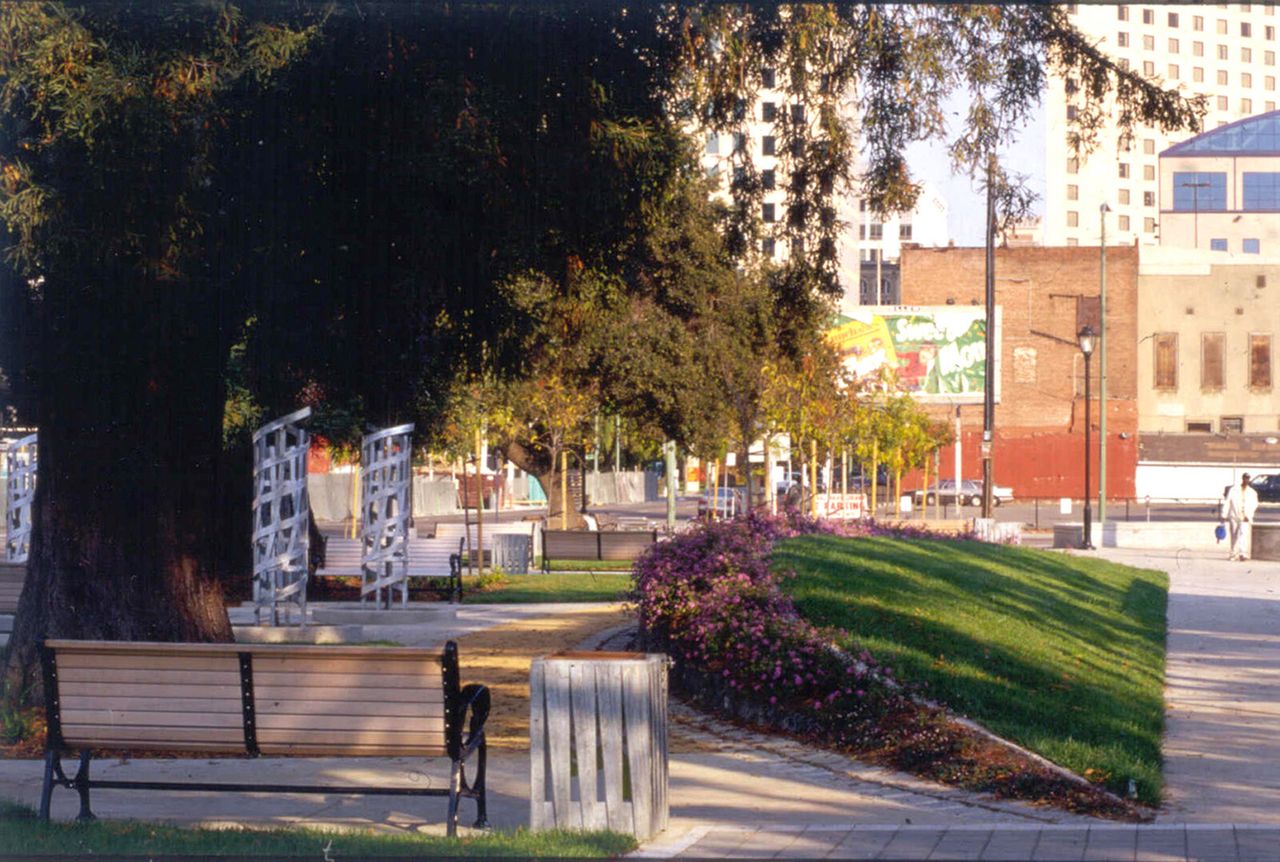 Lafayette Square Park in Oakland, California, designed by Hood Design Studio. (Courtesy Walter Hood)