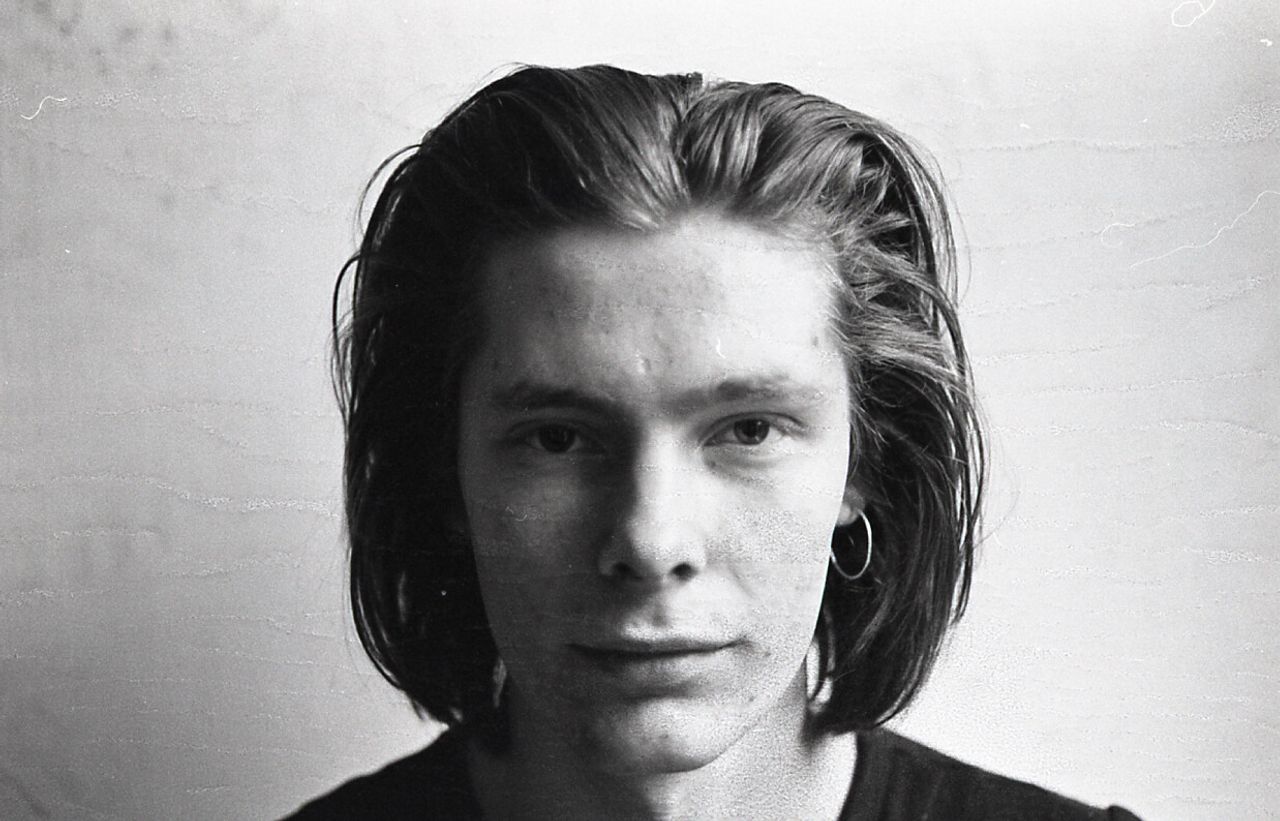 A self-portrait by Nares in London in 1973. (Courtesy Jamie Nares)