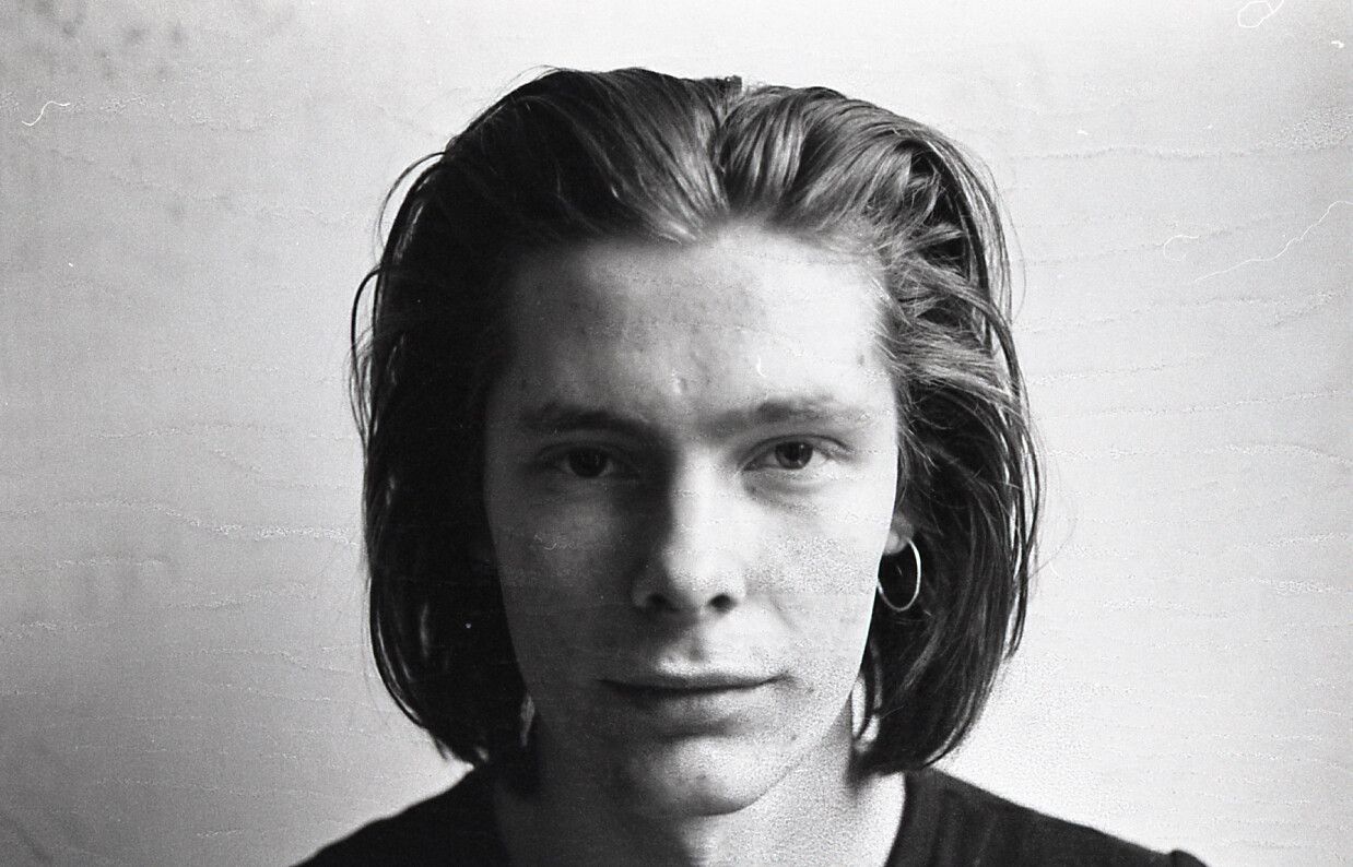 A self-portrait by Nares in London in 1973. (Courtesy Jamie Nares)